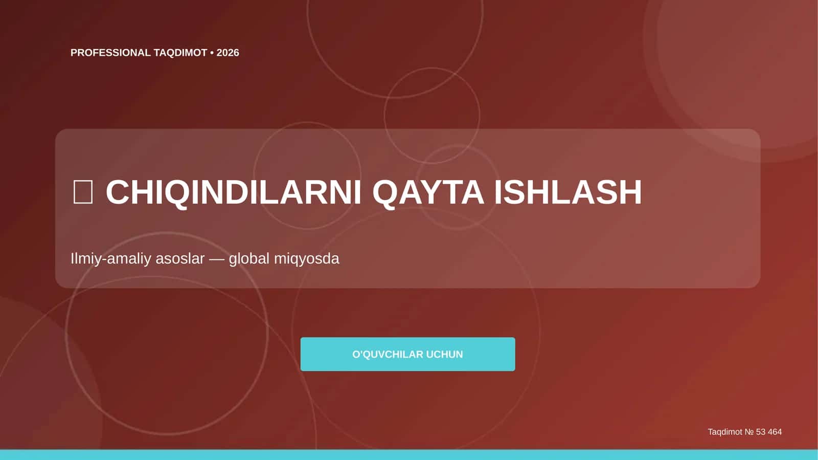 Chiqindilarni Qayta Ishlash: Ilmiy-amaliy Asoslar