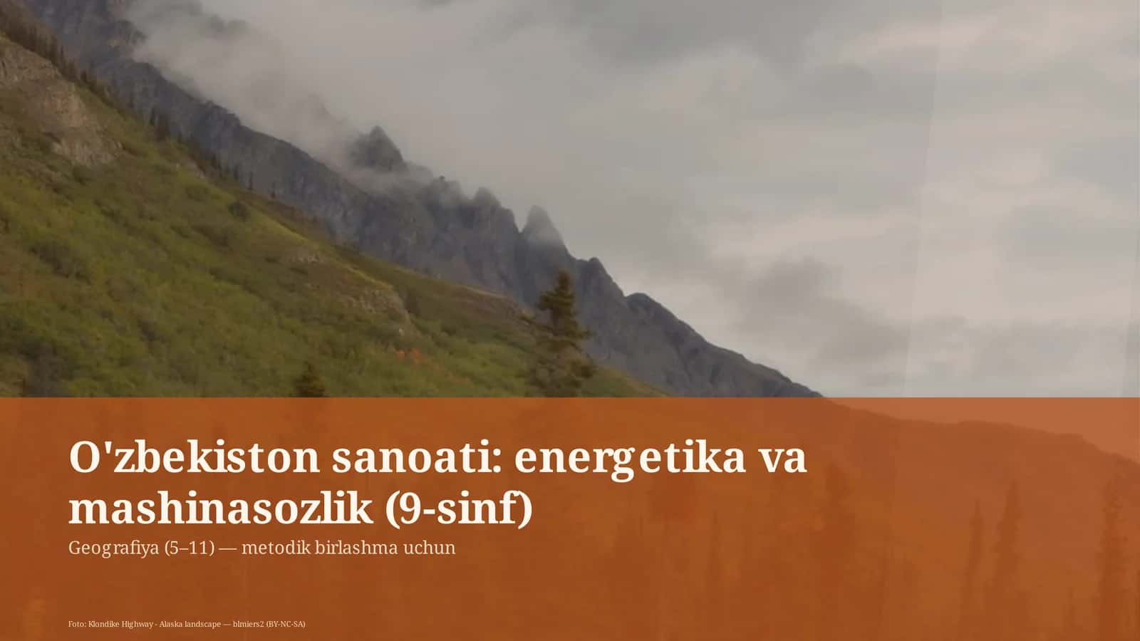 Geografiya (5–11) — metodik birlashma uchun