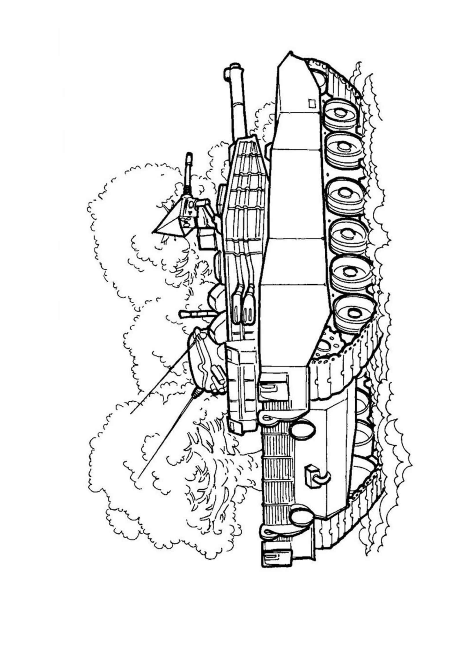 Bolalar uchun Tank "Raskraski" 4-to'plam