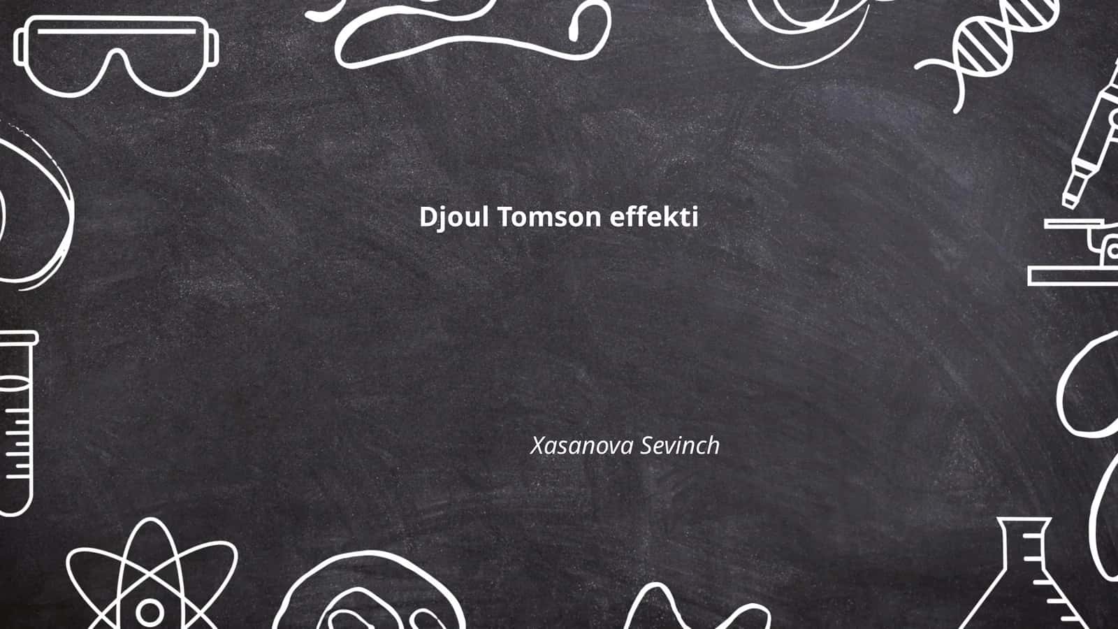 Djoul Tomson effekti