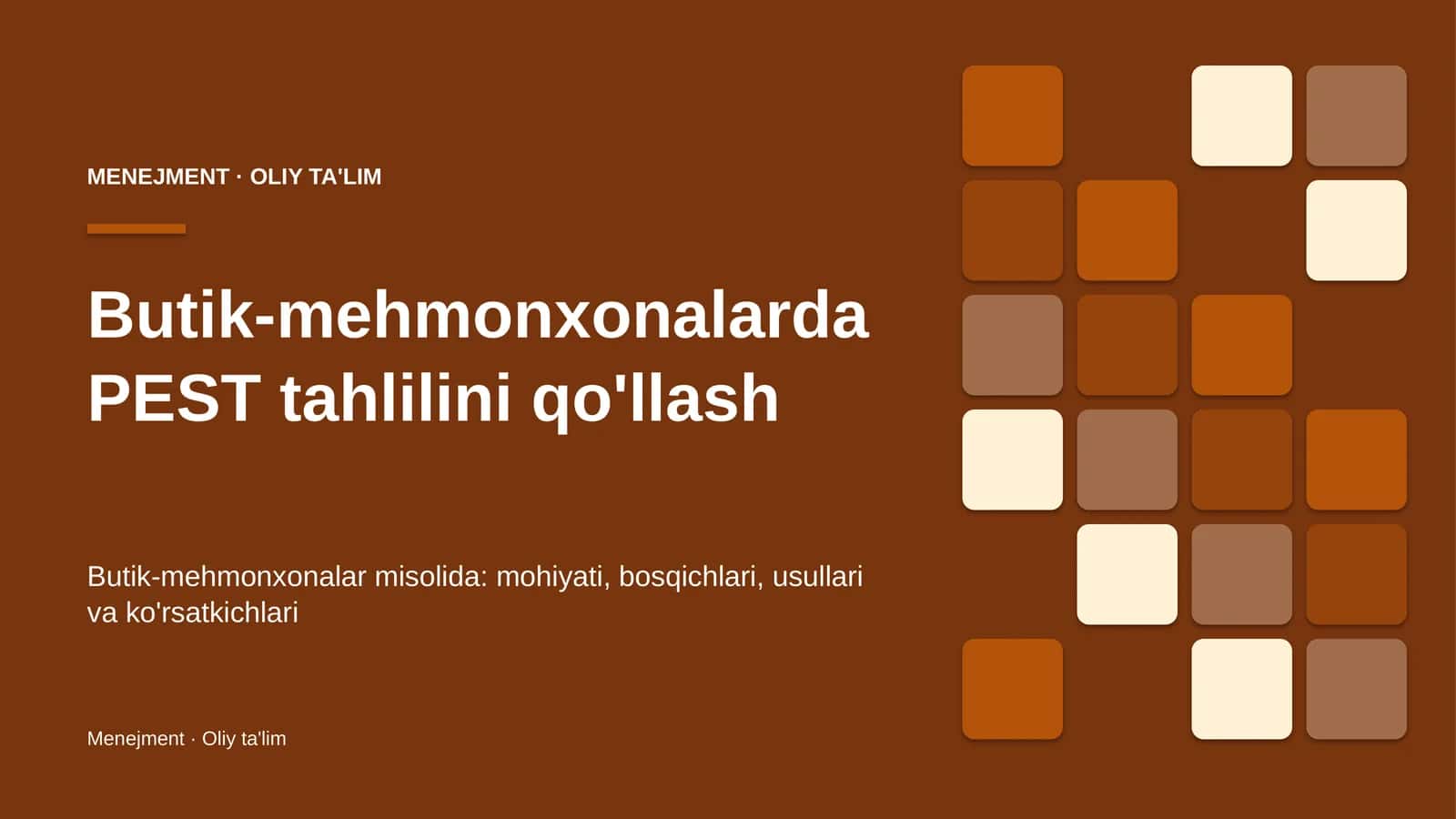 butik mehmonxonalarda pest tahlilini qo'llash 8280