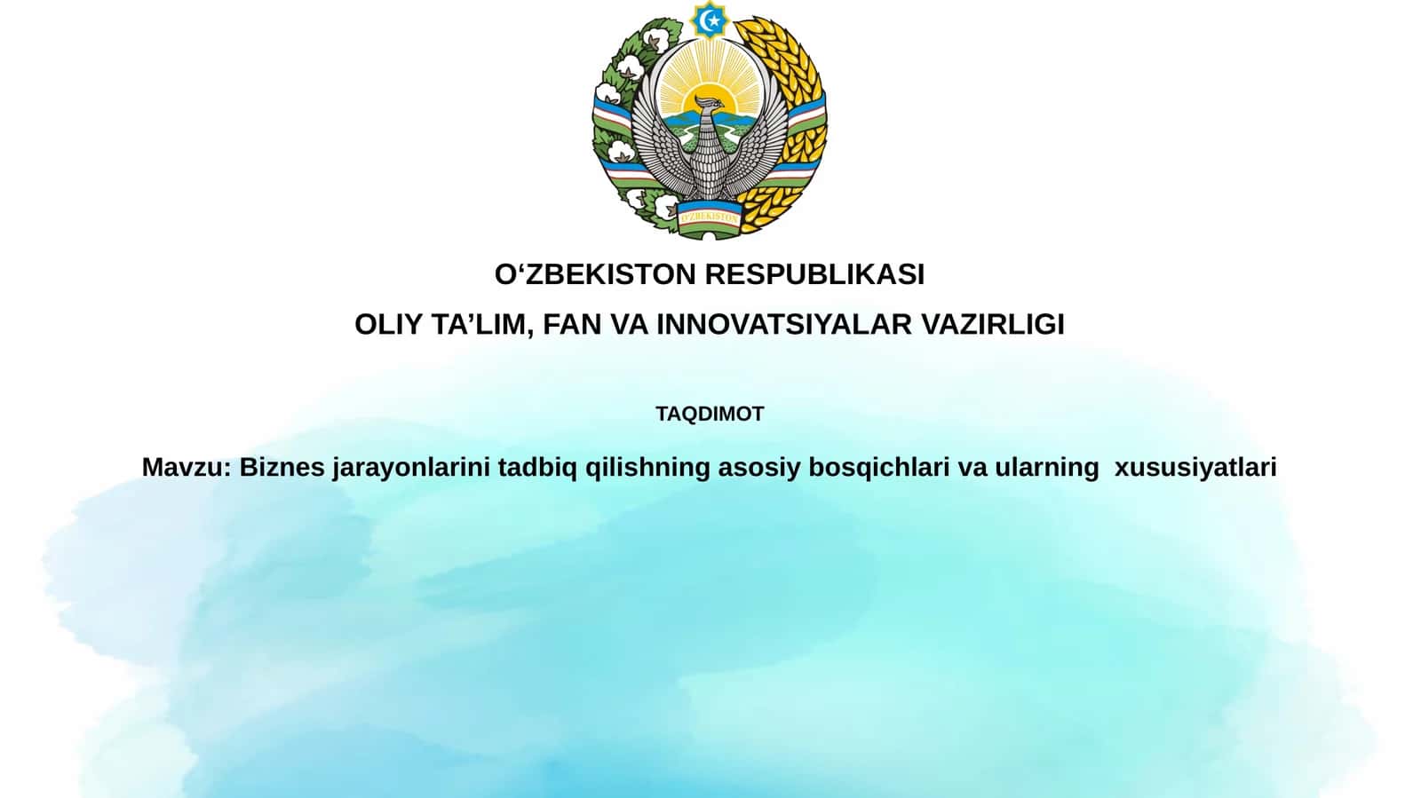 Biznes jarayonlari