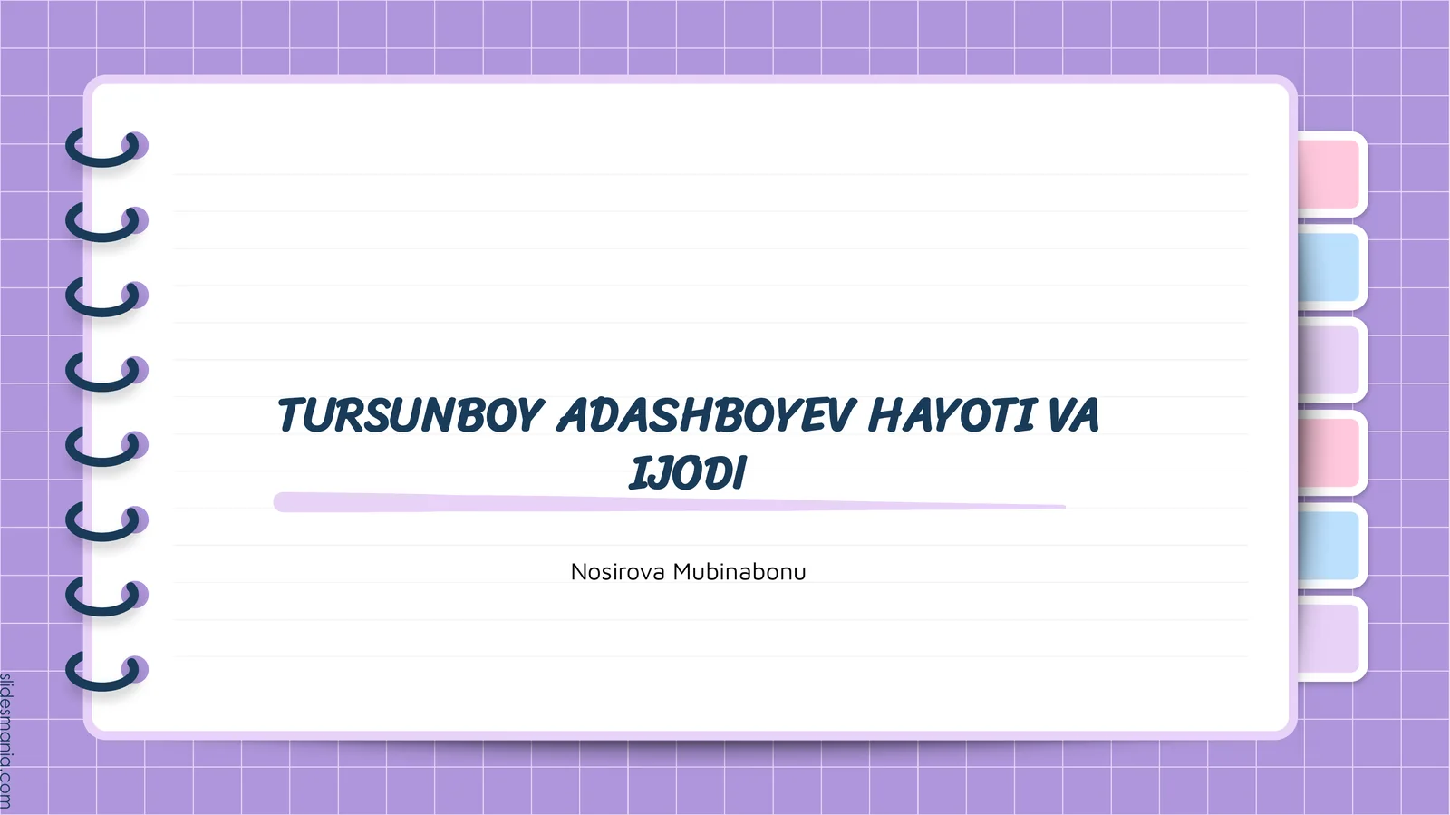 TURSUNBOY ADASHBOYEV HAYOTI VA IJODI