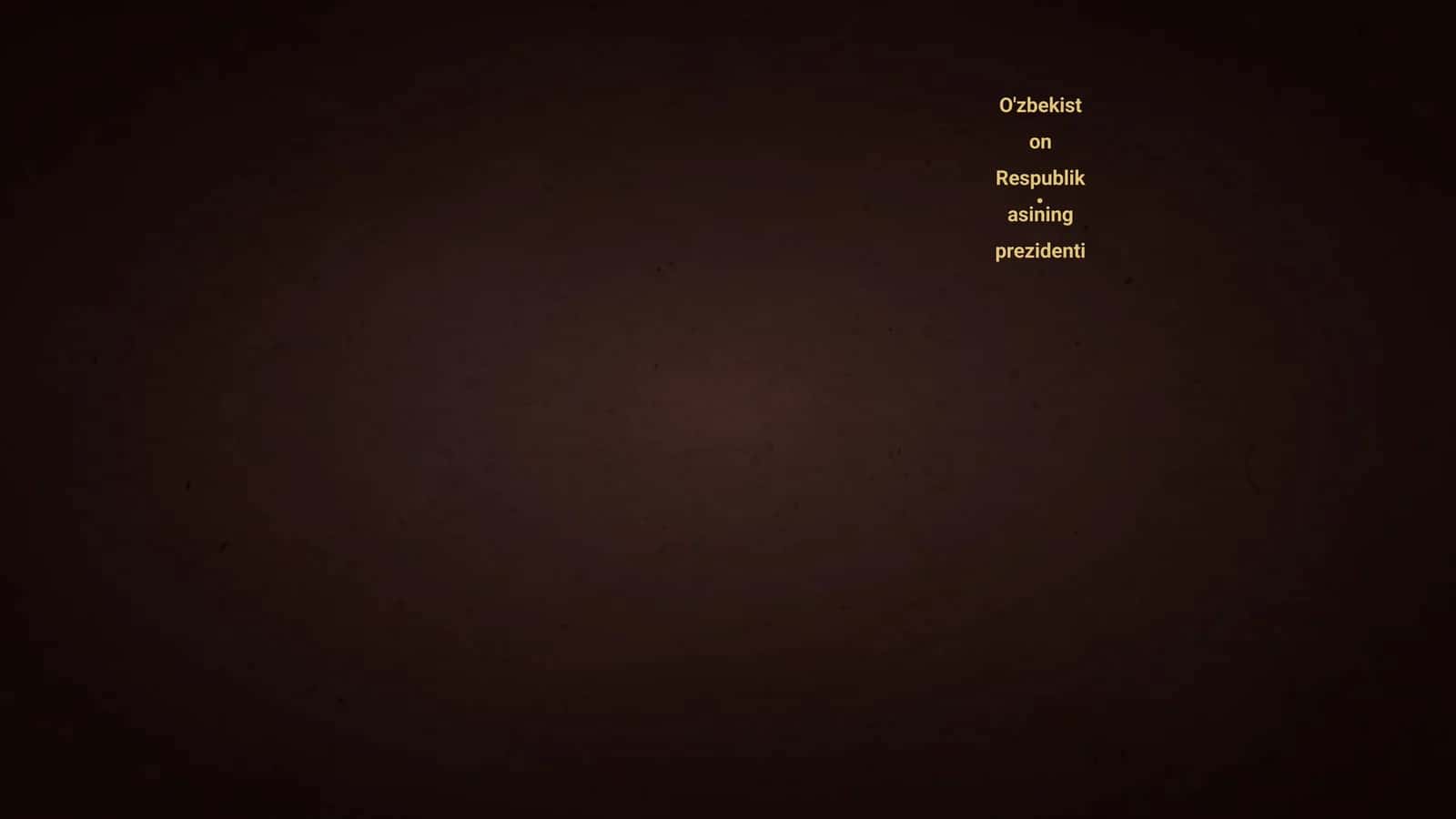 O'zbekiston Respublikasining prezidenti