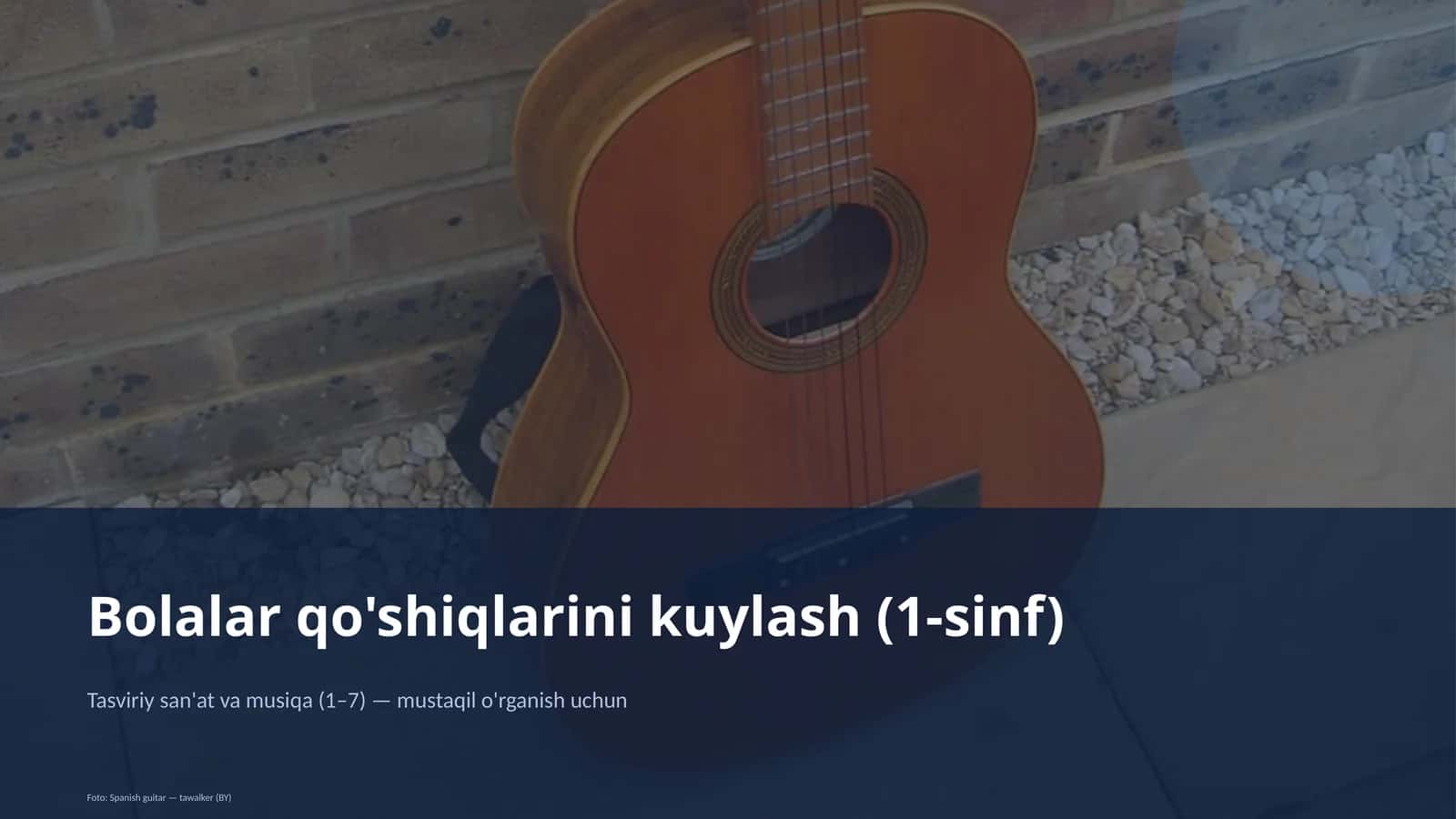 Bolalar qo'shiqlarini kuylash (1-sinf)