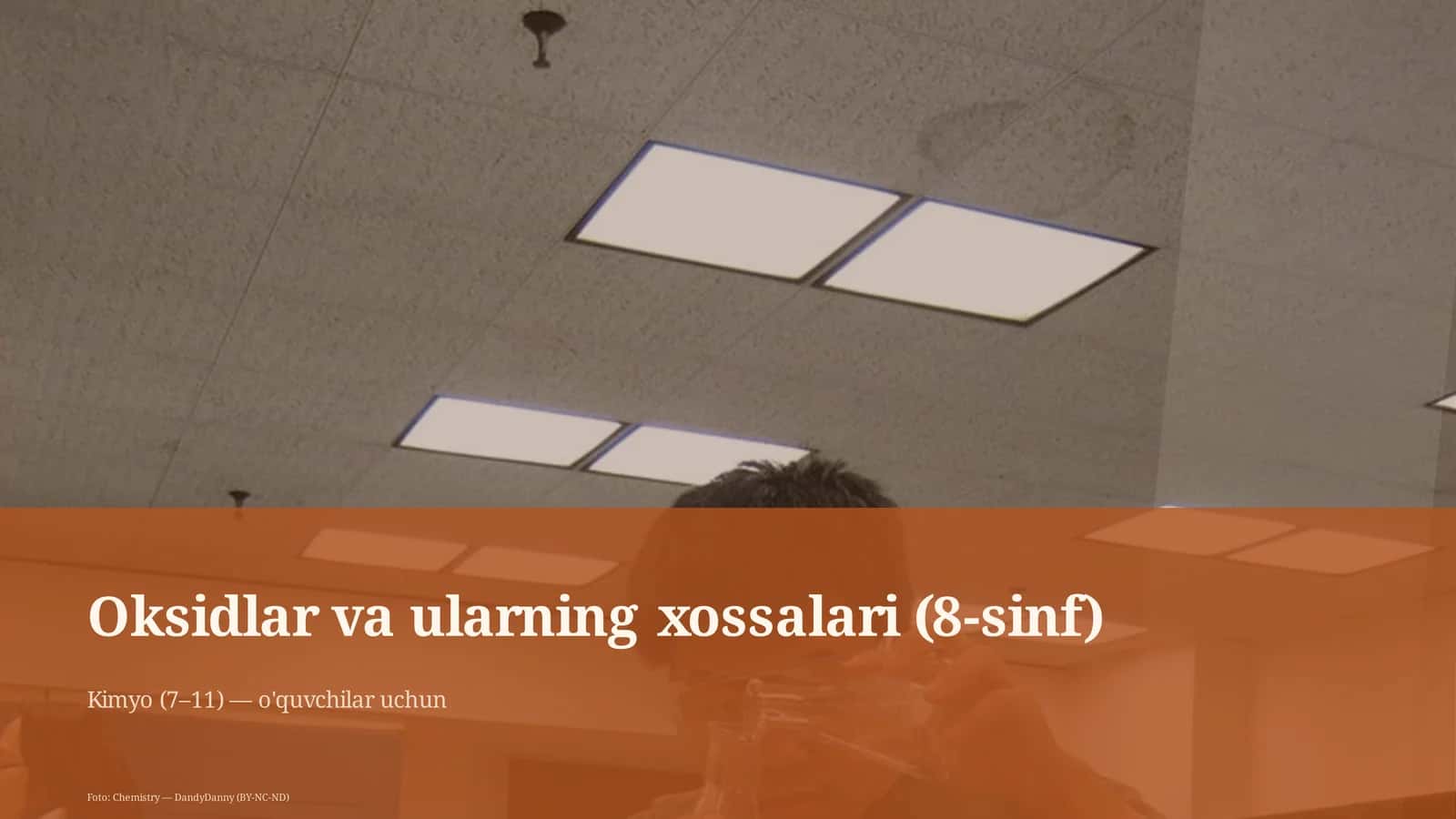 Oksidlar va ularning xossalari (8-sinf)