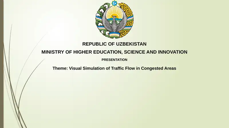 Visual Simulation of Traffic Flow in Congested Areas