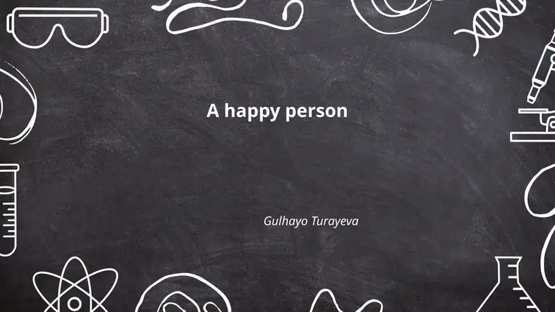 A happy person