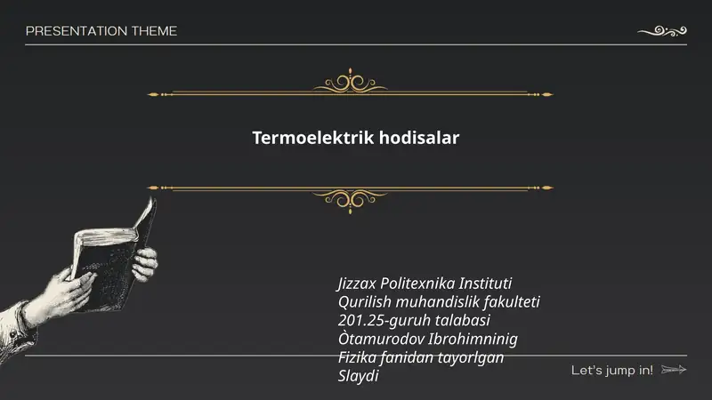 Termoelektrik hodisalar