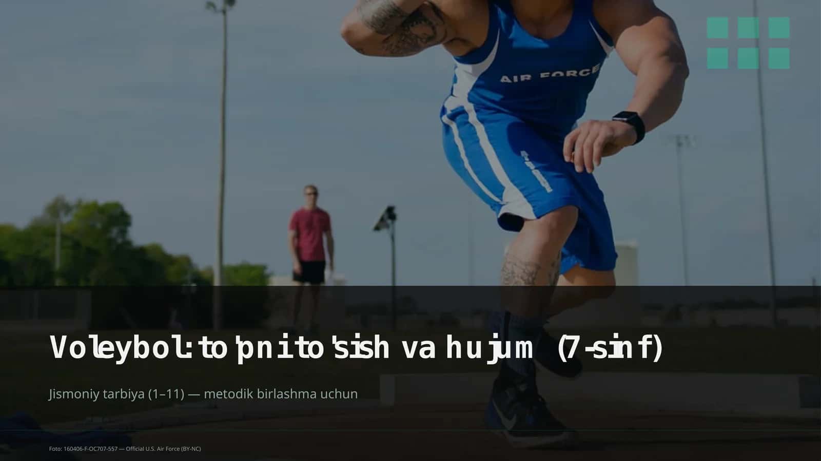 Voleybol: to'pni to'sish va hujum (7-sinf)