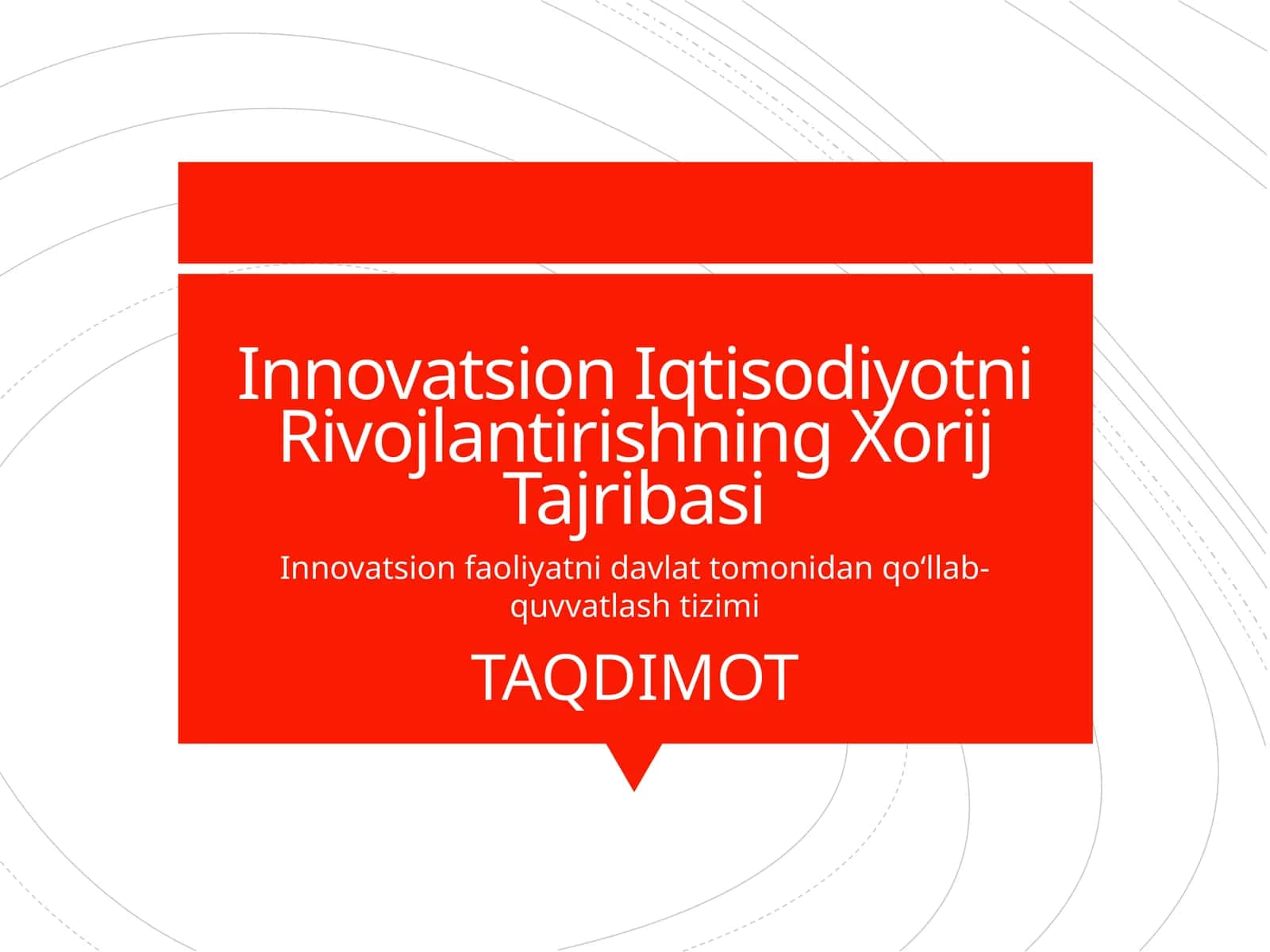 Innovatsion Iqtisodiyotni Rivojlantirishning Xorij Tajribasi