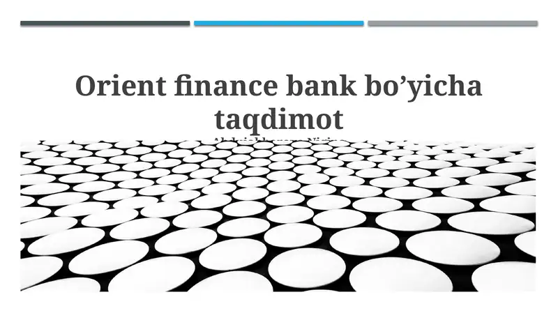 Orient Finans Bank: Asosiy moliyaviy ko'rsatkichlar
