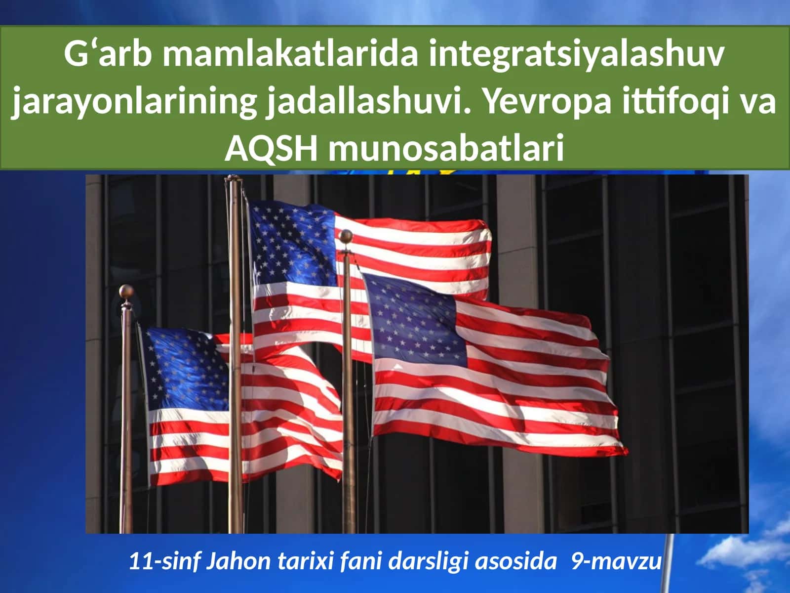 11-sinf Jahon tarixi fanidagi darslik