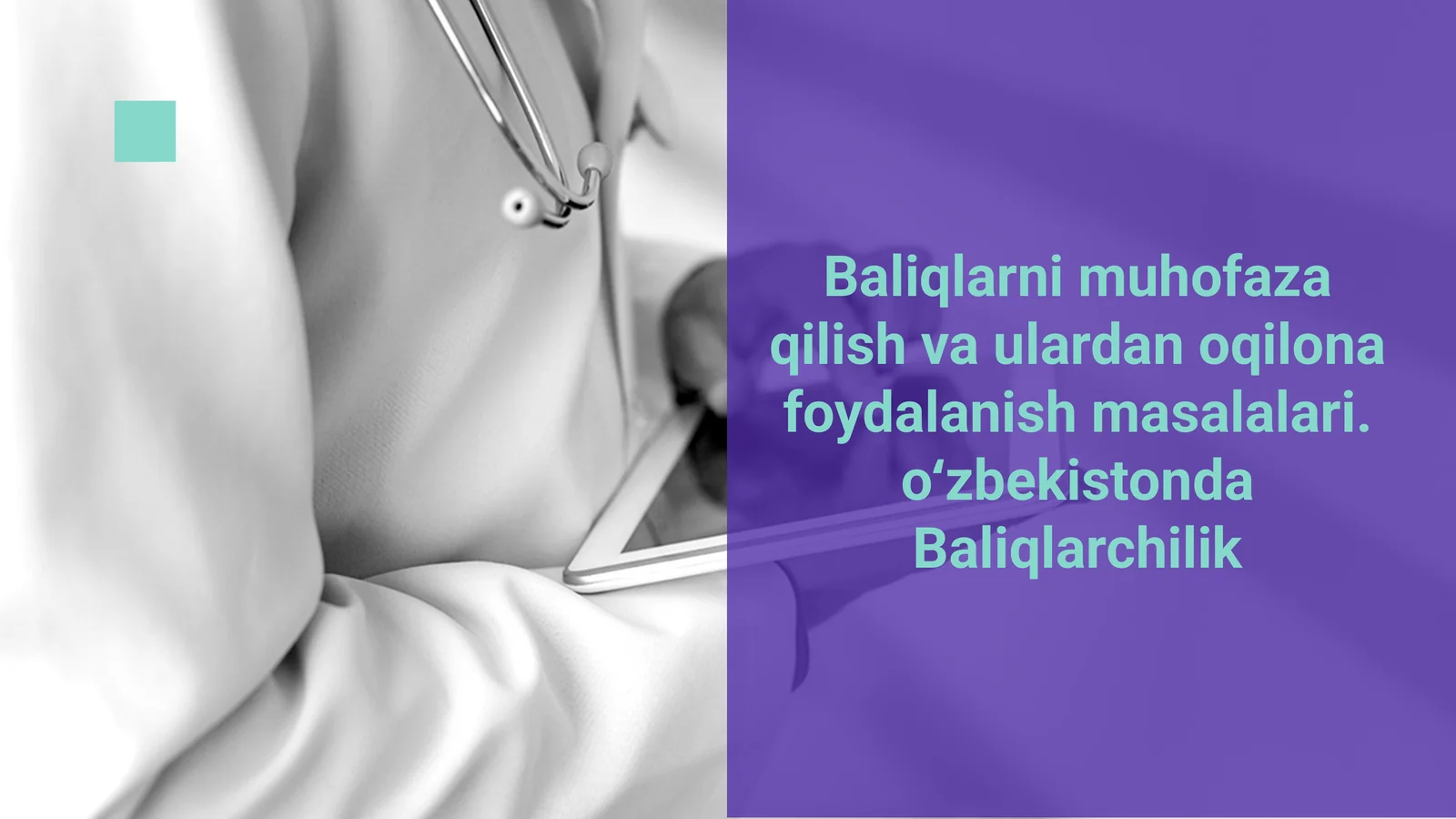 Baliqlarni Muhofaza Qilish va Ulardan Oqilona Foydalanish Masalalari