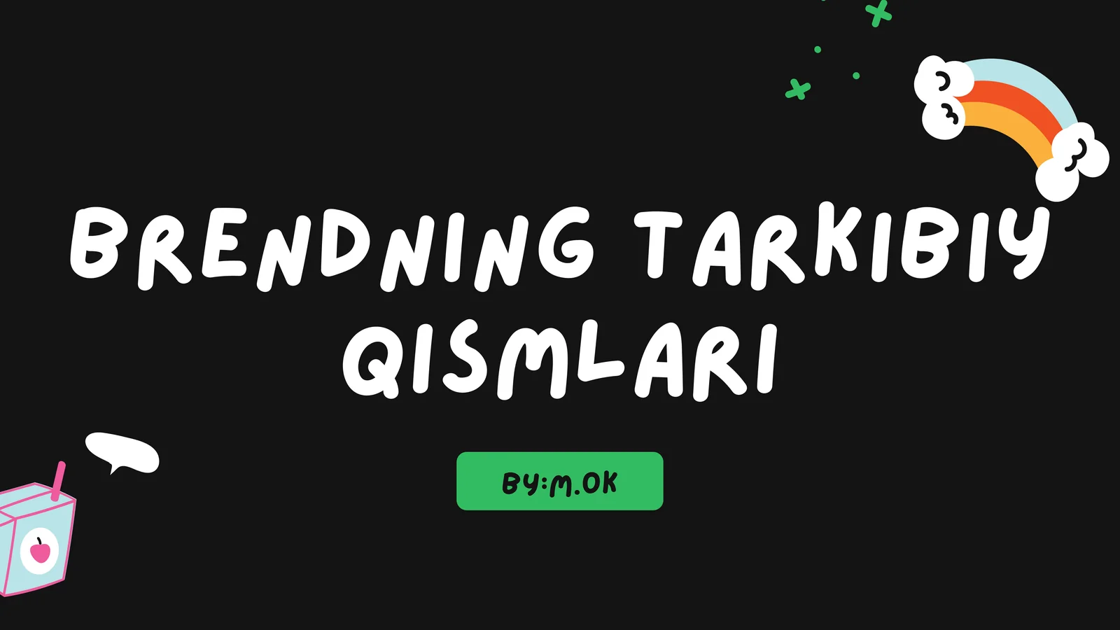 Brendning tarkibiy qismlari