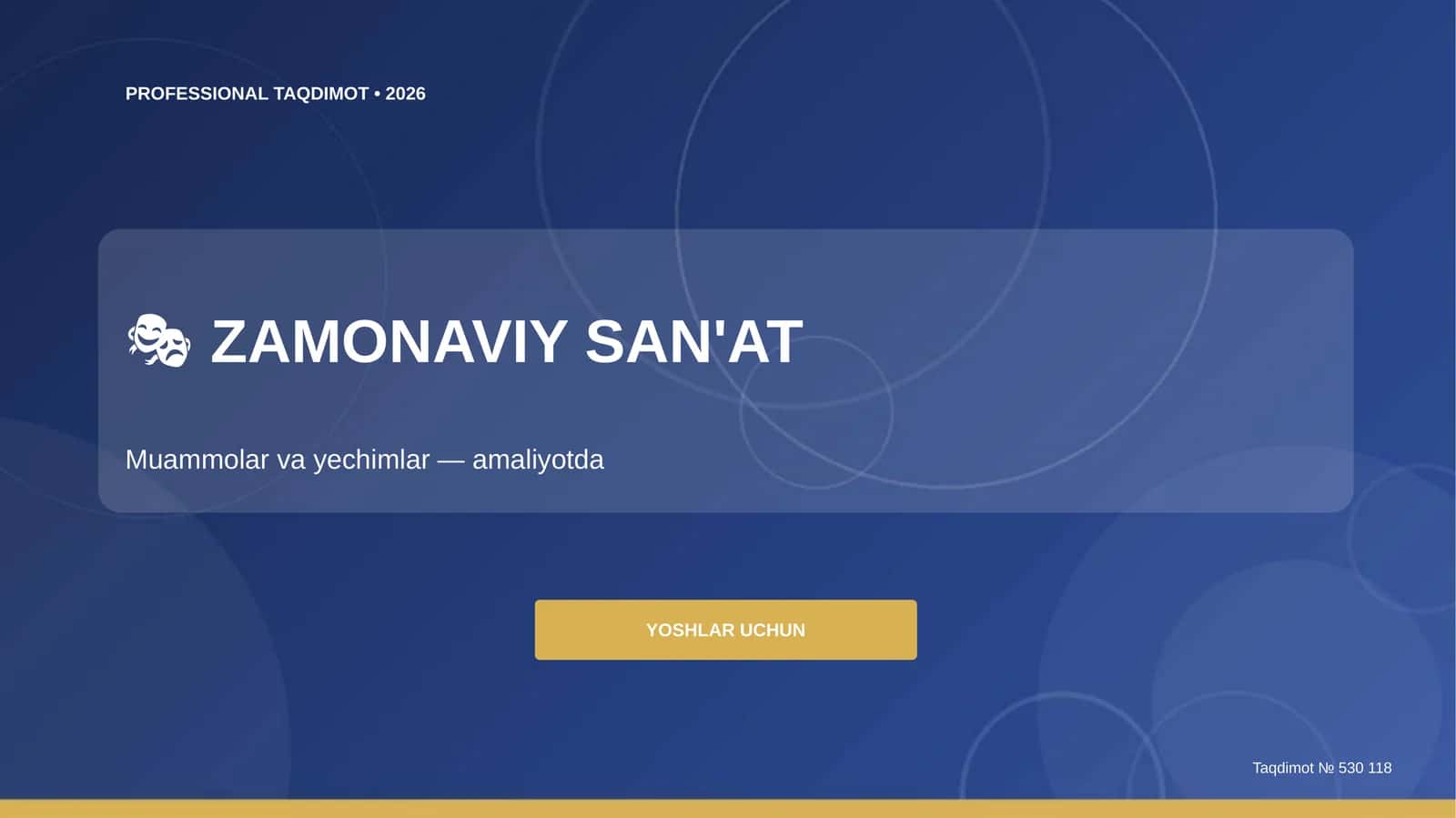 Zamonaviy san'at: muammolar va yechimlar (amaliyotda) [yoshlar uchun]