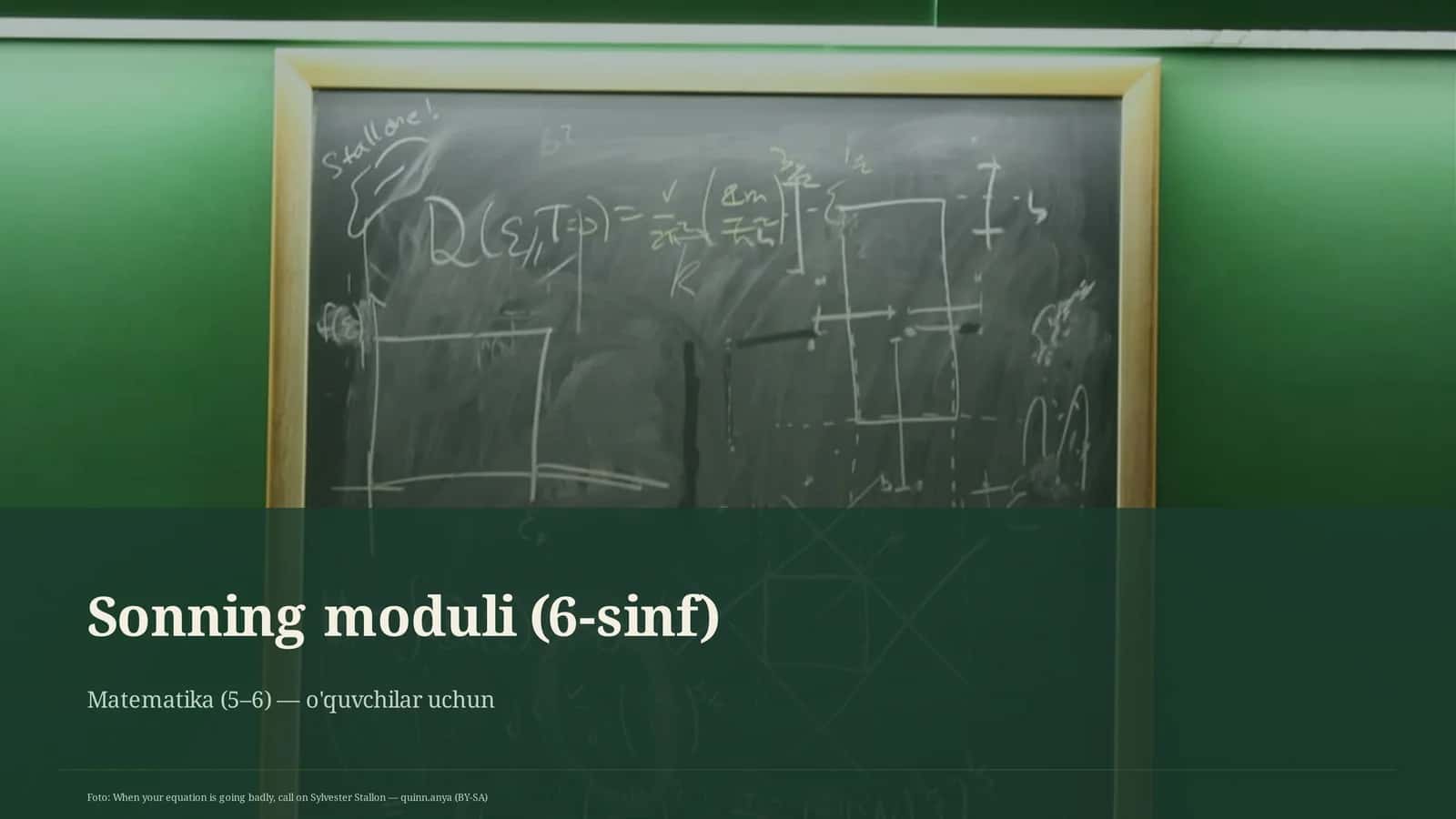 Sonning moduli (6-sinf)
