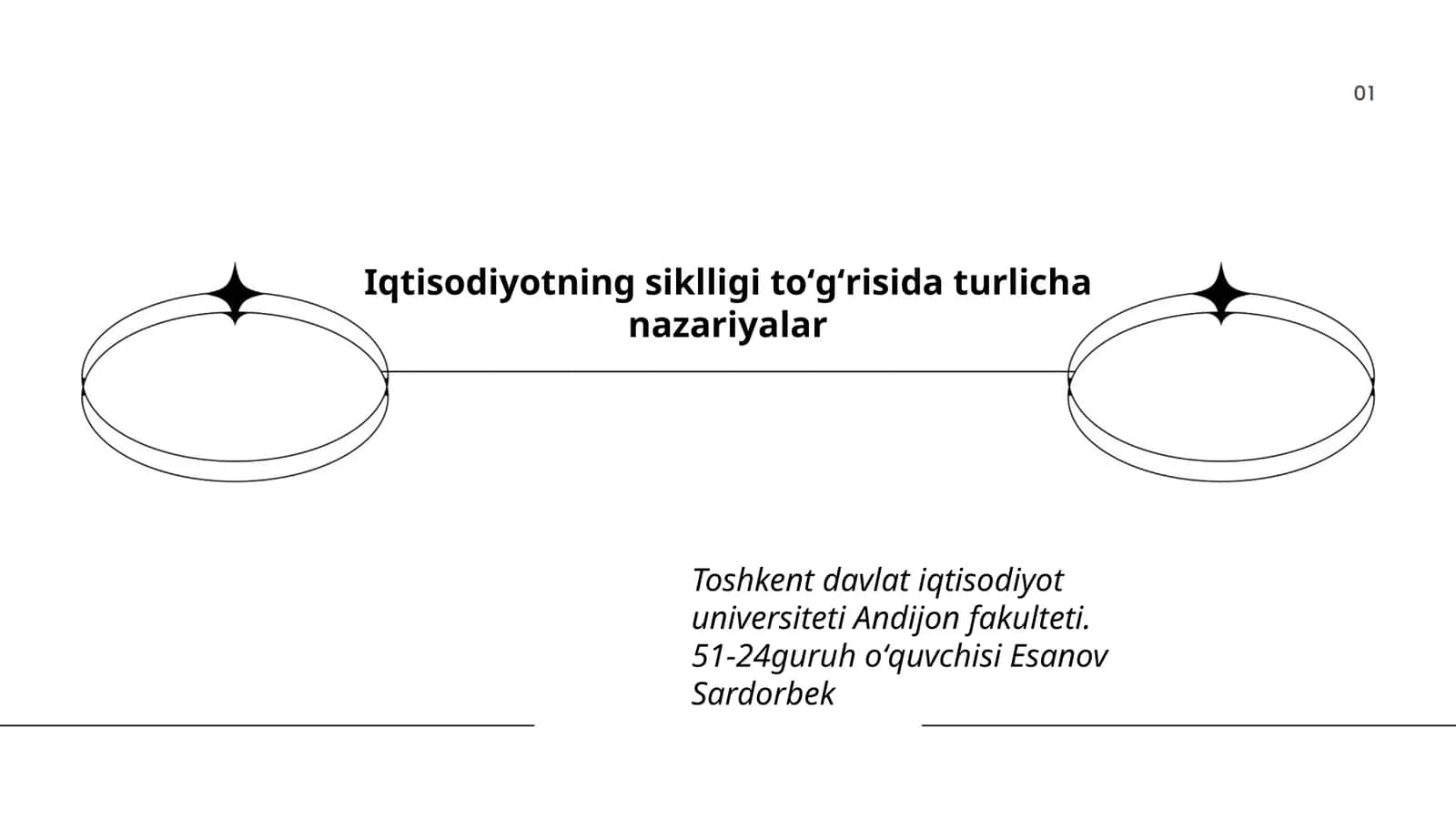 Iqtisodiyotning siklligi toʻgʻrisida turlicha nazariyalar
