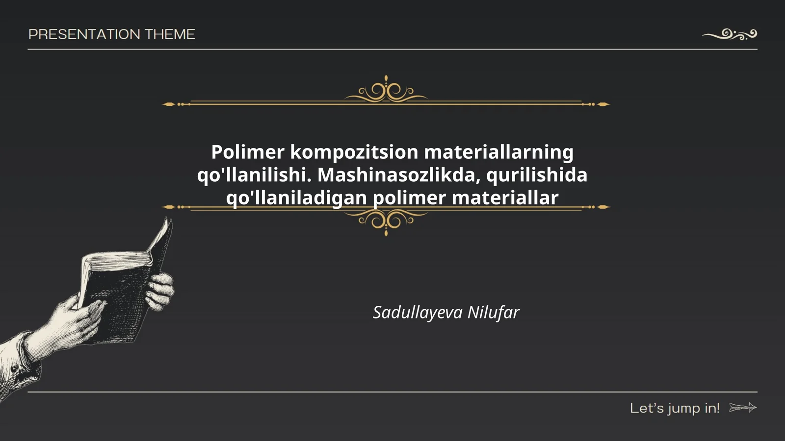 Polimer kompozitsion materiallarning qo'llanilishi