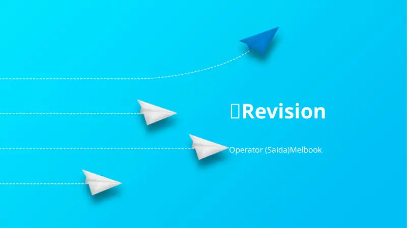 Revision Operator (Saida)Melbook