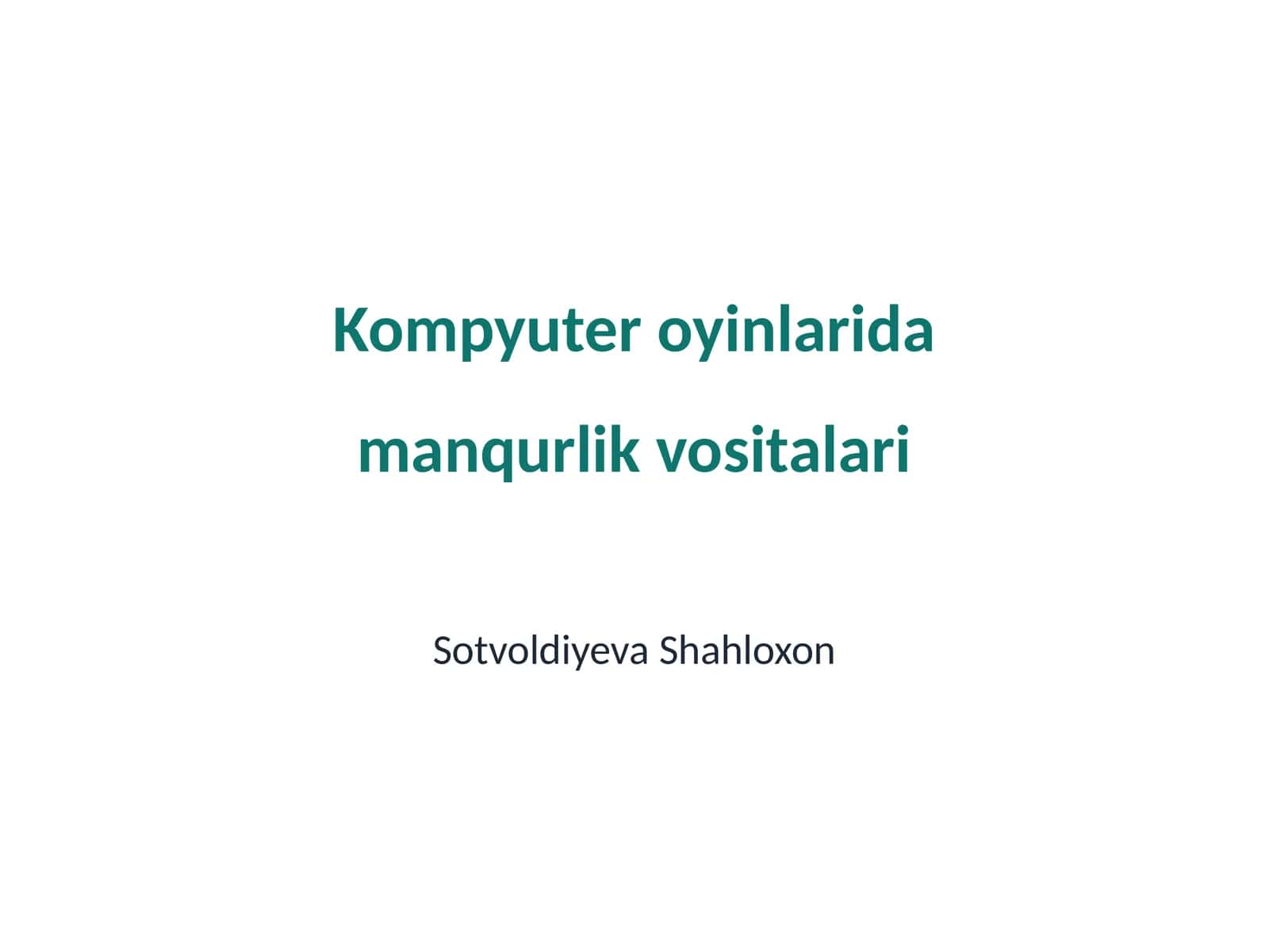 Manqurlik vositalari
