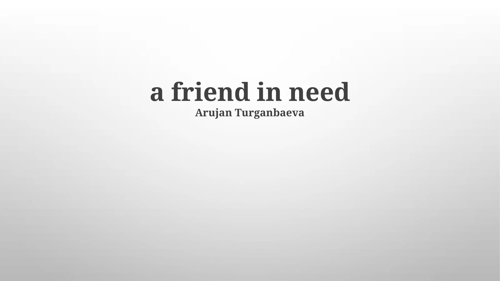 Defining Friendship