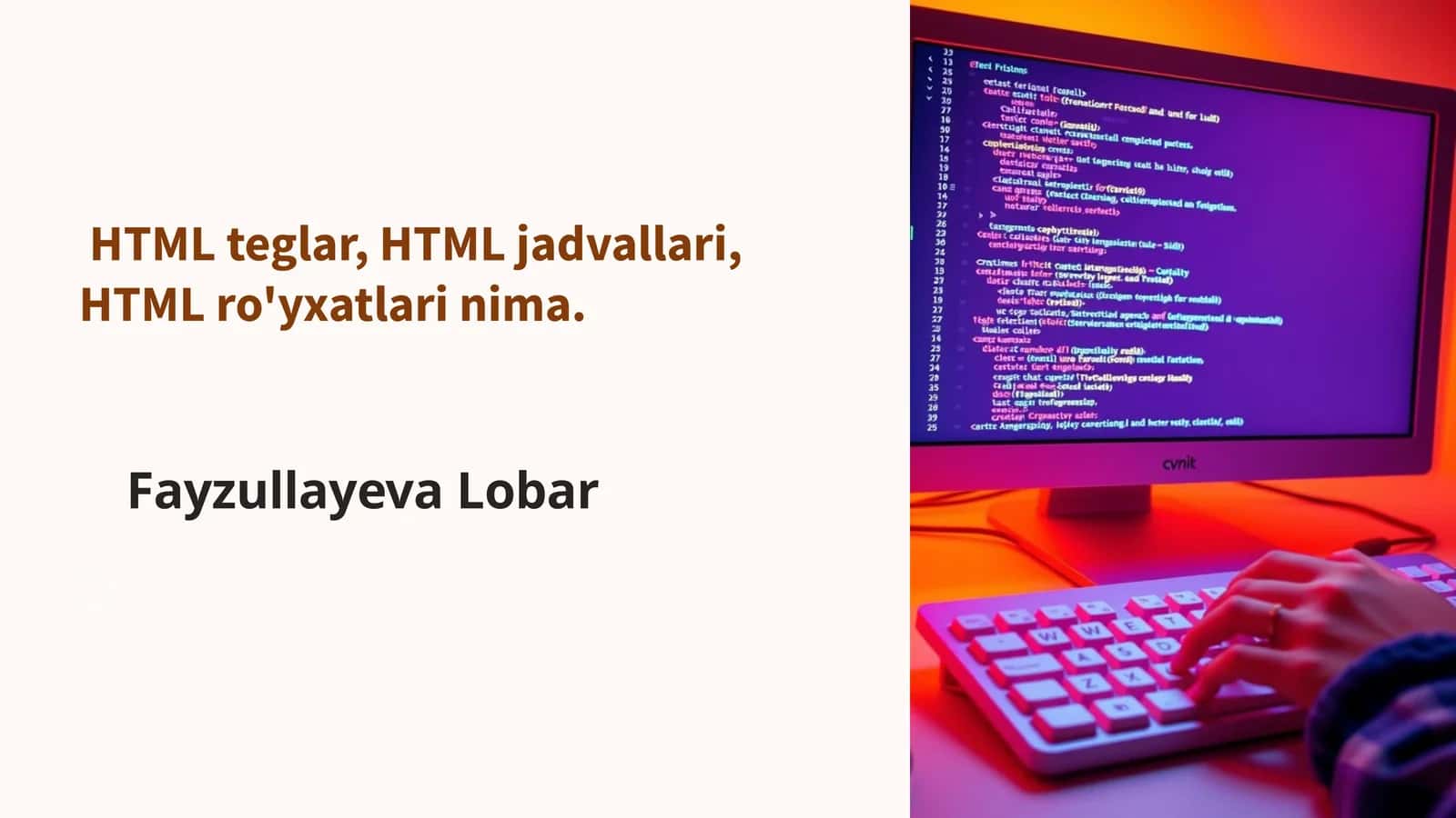 HTML teglar