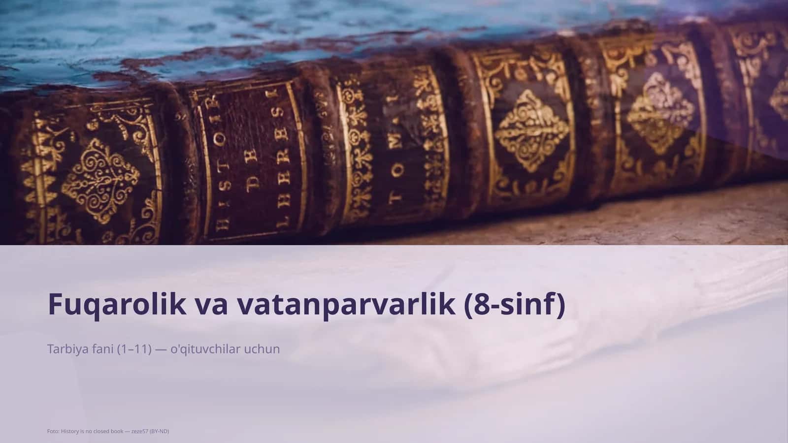 Fuqarolik va vatanparvarlik (8-sinf)