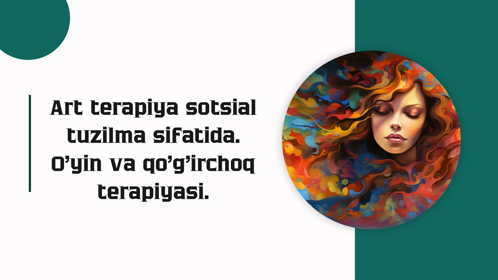 Art terapiya sotsial tuzilma sifatida. O'yin va qo'g'irchoq terapiyasi.