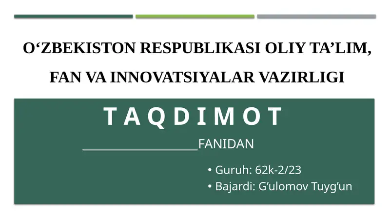Depozit operatsiyalari hisobi