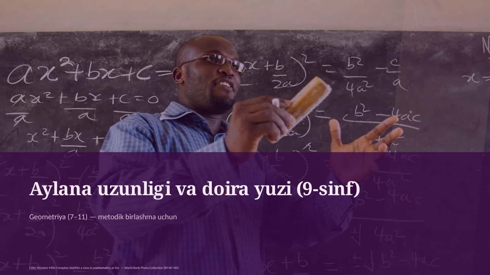 Aylana uzunligi va doira yuzi (9-sinf)