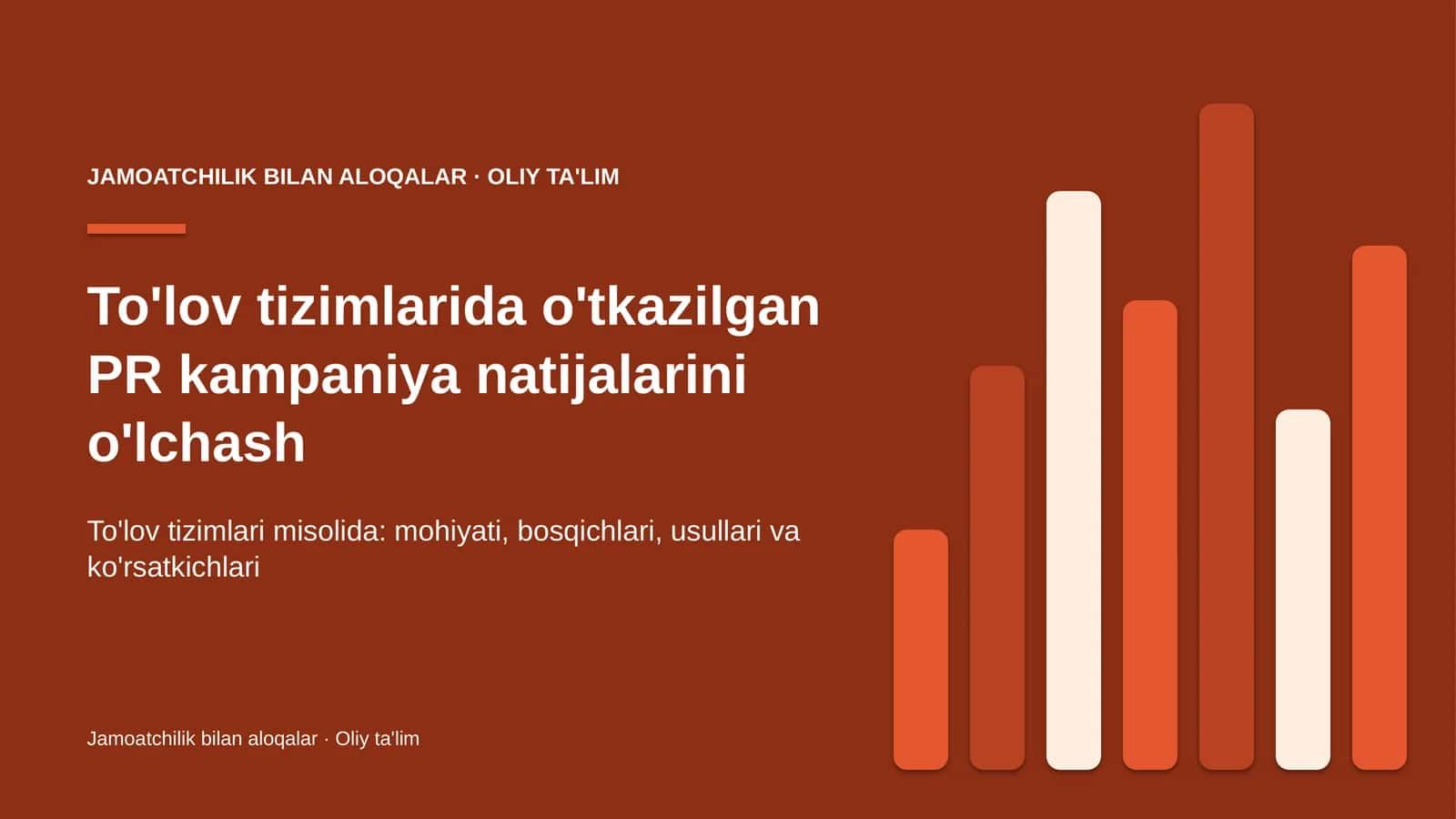 to'lov tizimlarida o'tkazilgan pr kampaniya natijalarini o'lchash 7990