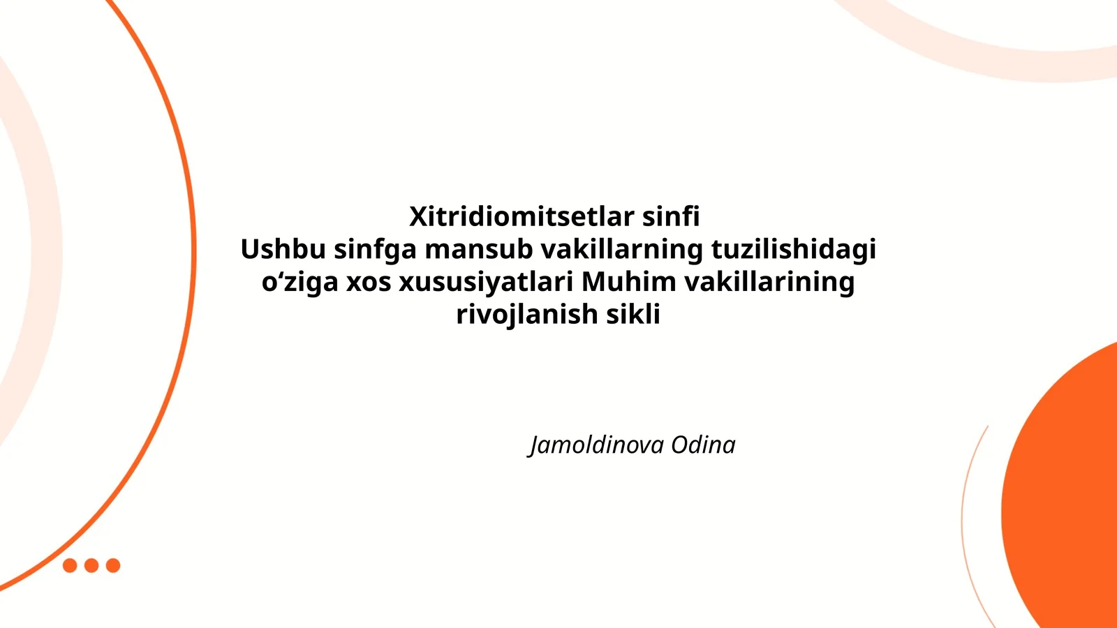 Xitridiomitsetlar sinfi