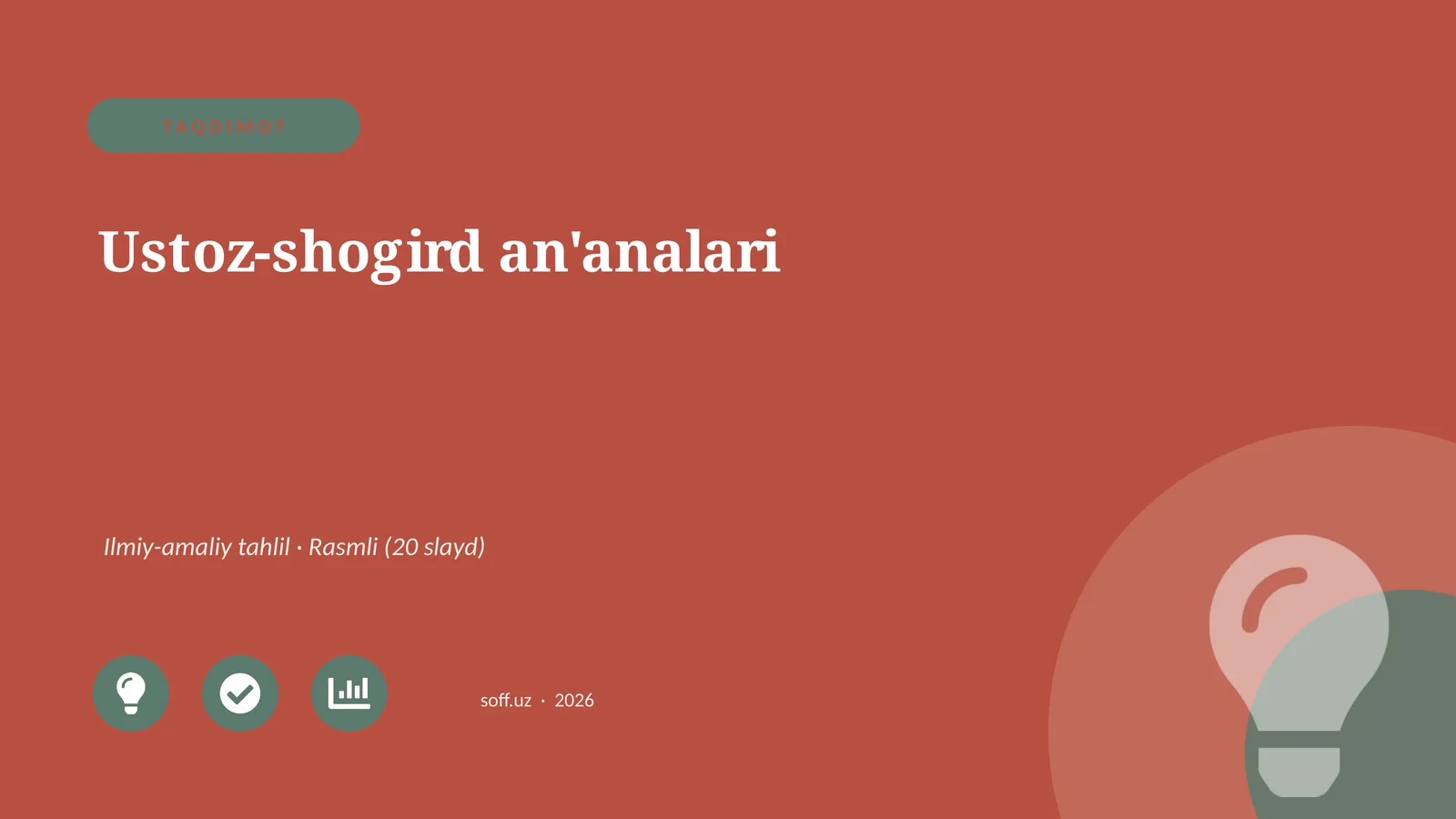 Ustoz-shogird an'analari
