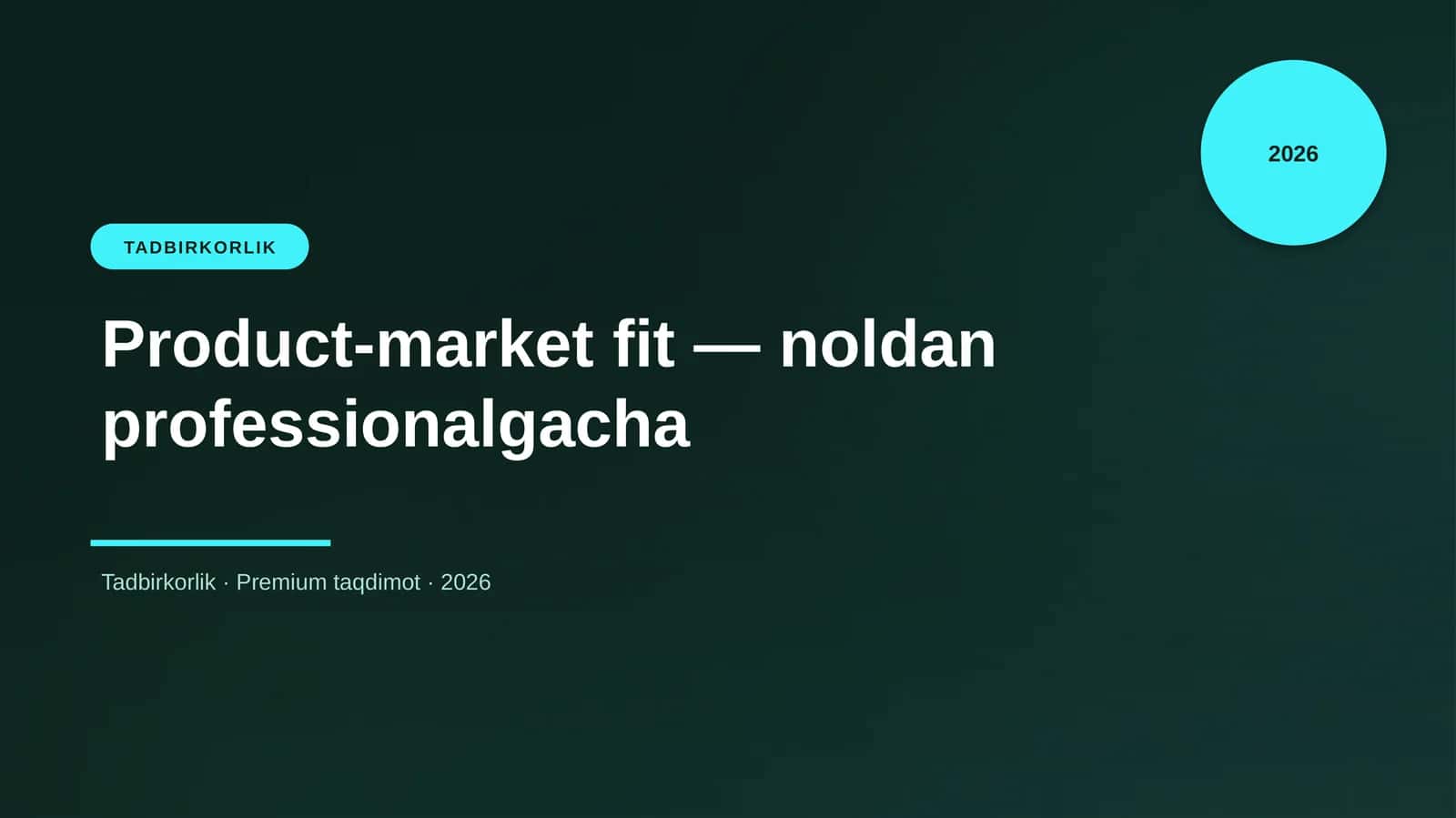 Product-market fit — noldan professionalgacha