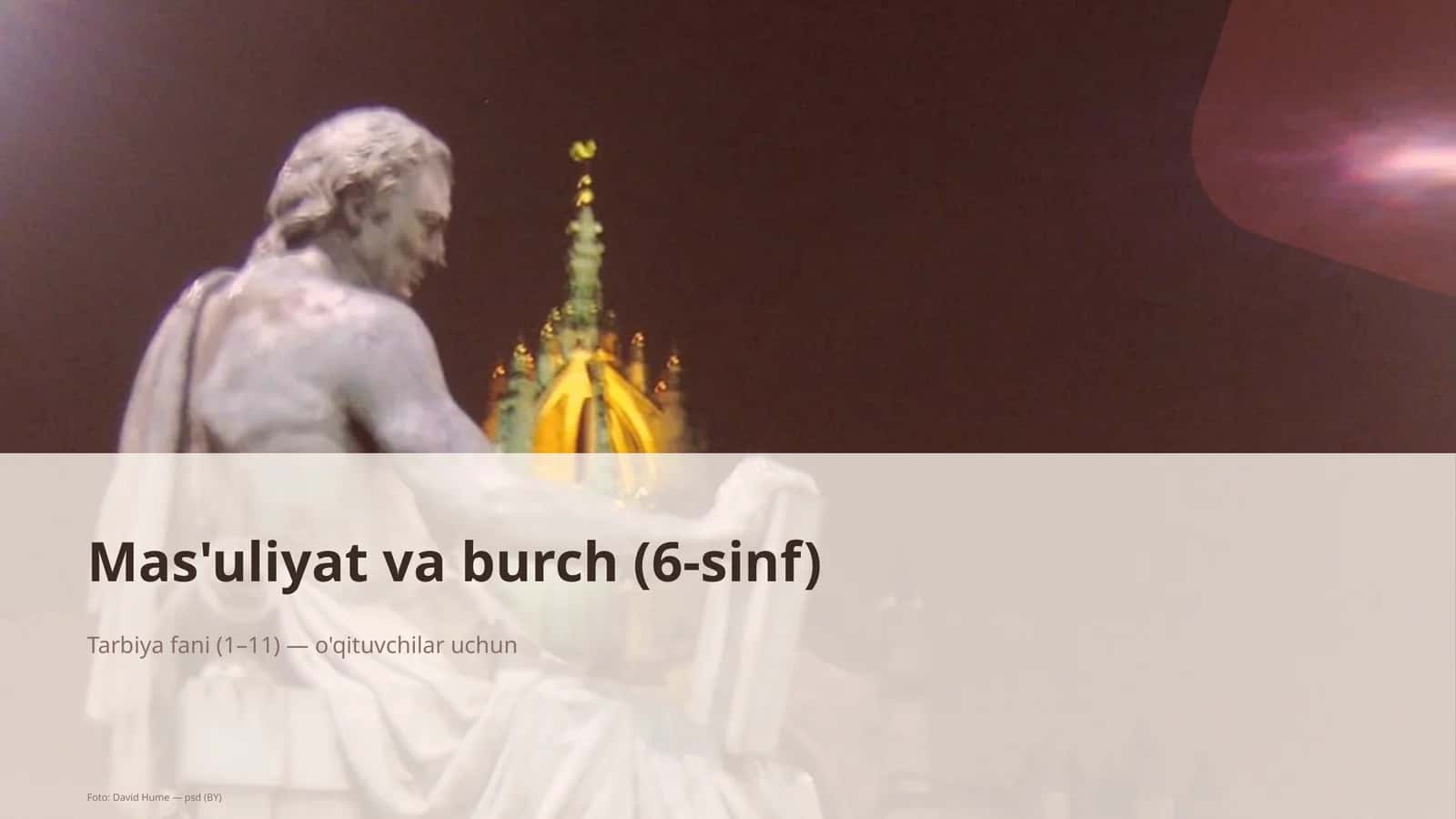 Mas'uliyat va burch (6-sinf)