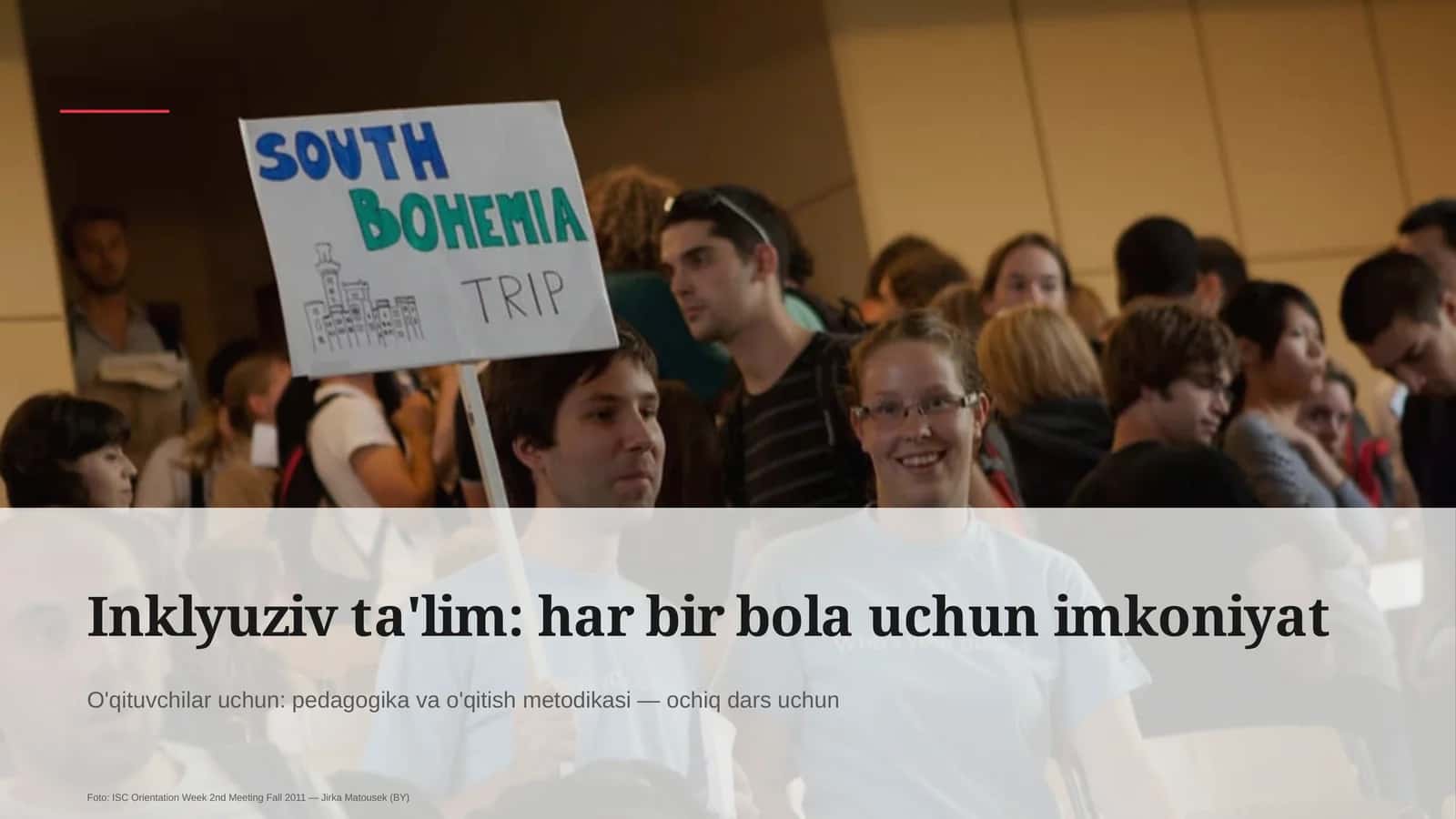 Inklyuziv ta'lim: har bir bola uchun imkoniyat
