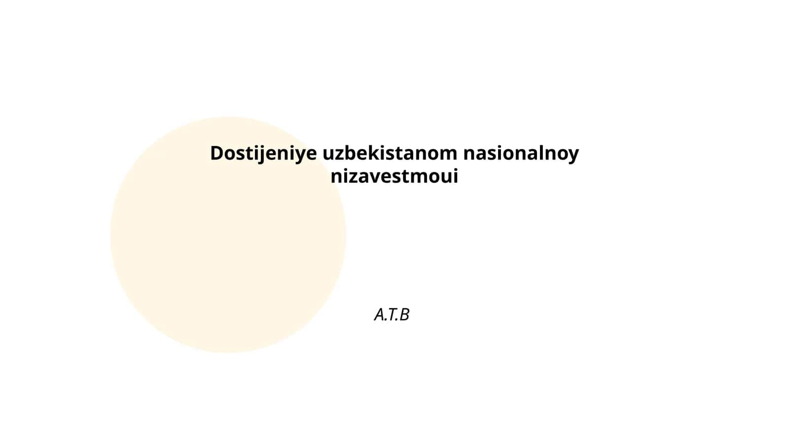 Dostijeniye uzbekistanom nasionalnoy nizavestmoui