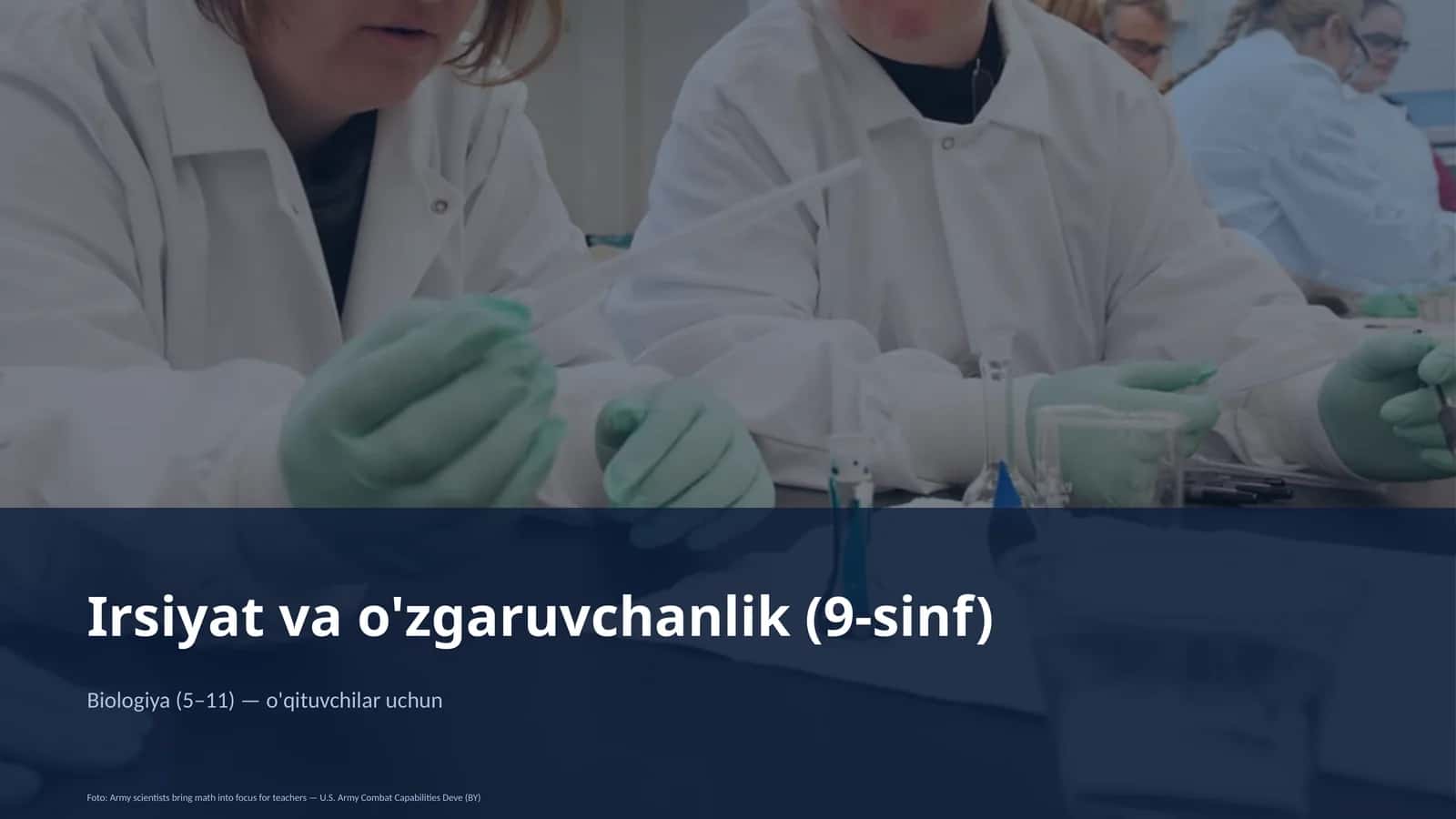 Biologiya (5– 11) — o'qituvchilar uchun