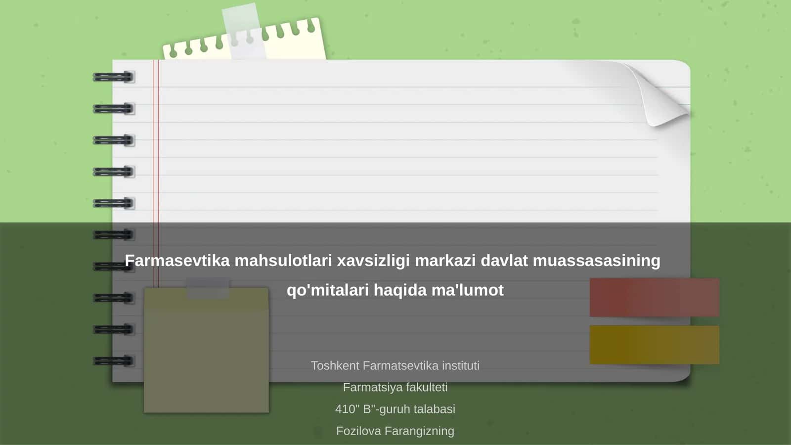 Farmasevtika mahsulotlari xavsizligi markazi davlat muassasasasining qo'mitalari