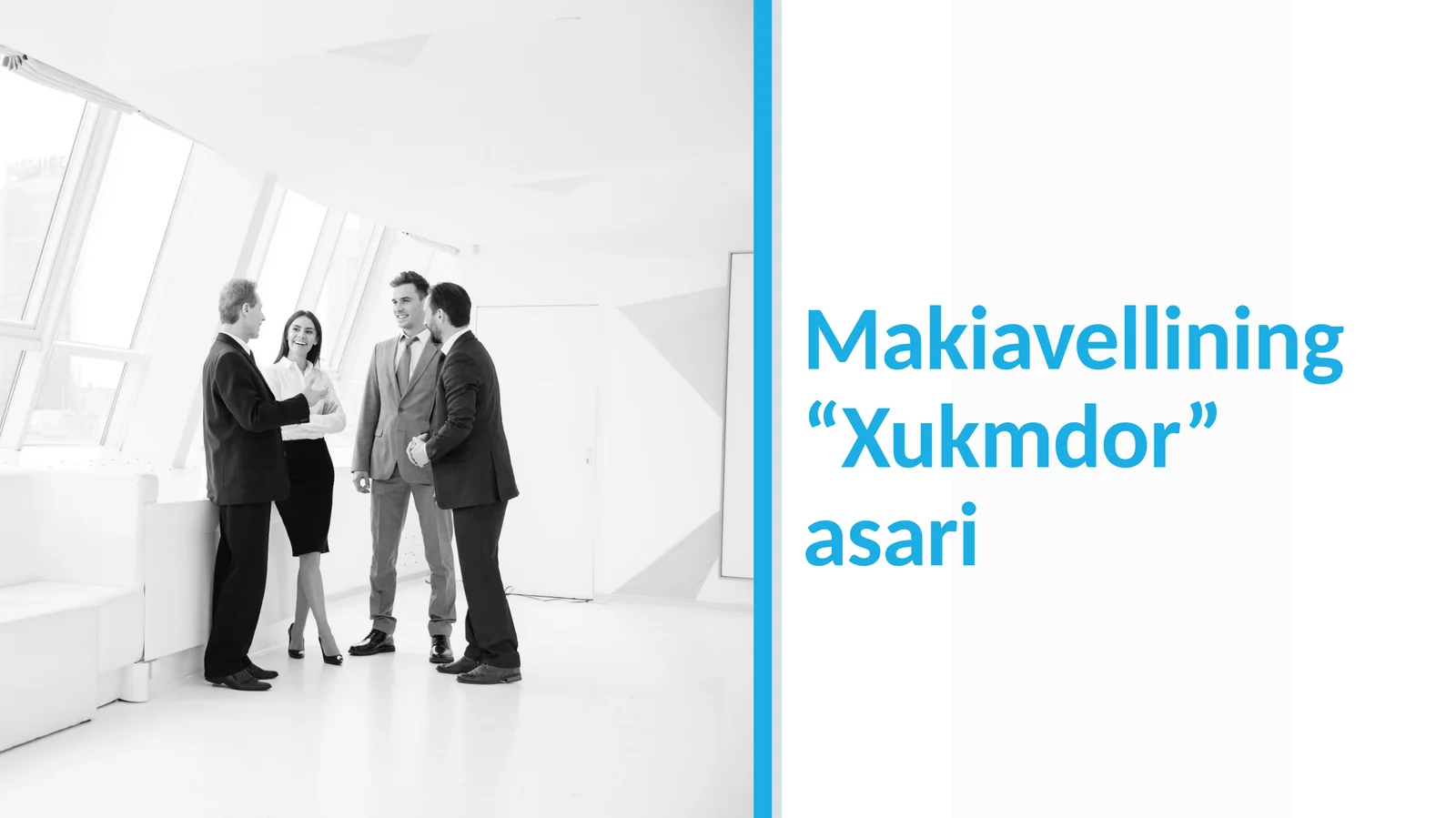 Makiavellining “Xukmdor” asari