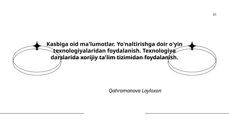 O'yin texnologiyalari yordamida ma'lumotlarni yo'naltirish usullari
