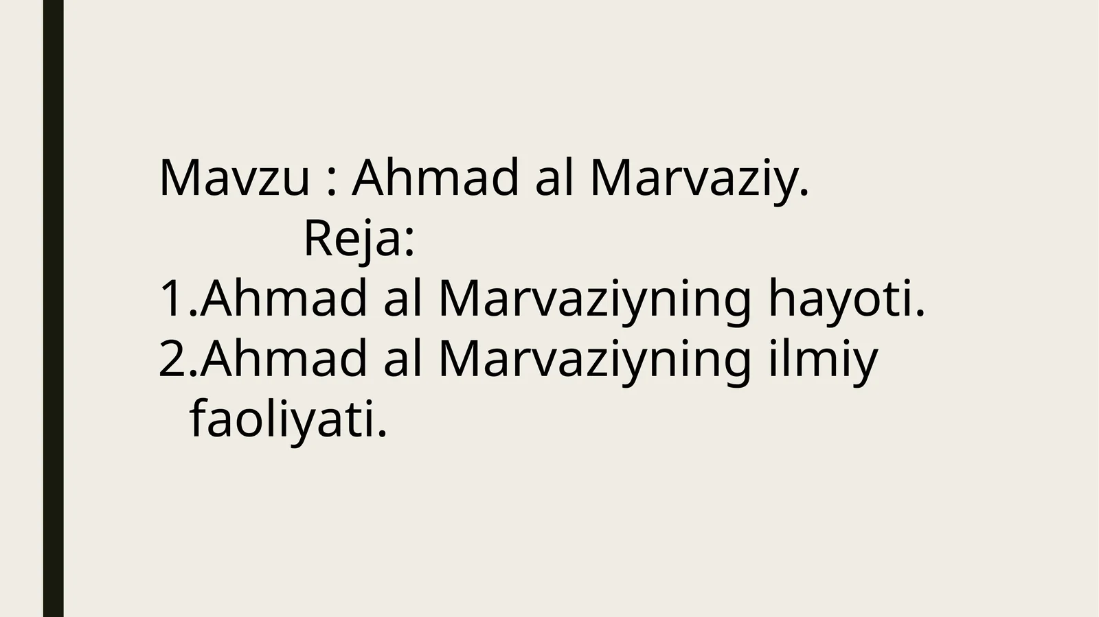 Ahmad al-Marvaziy