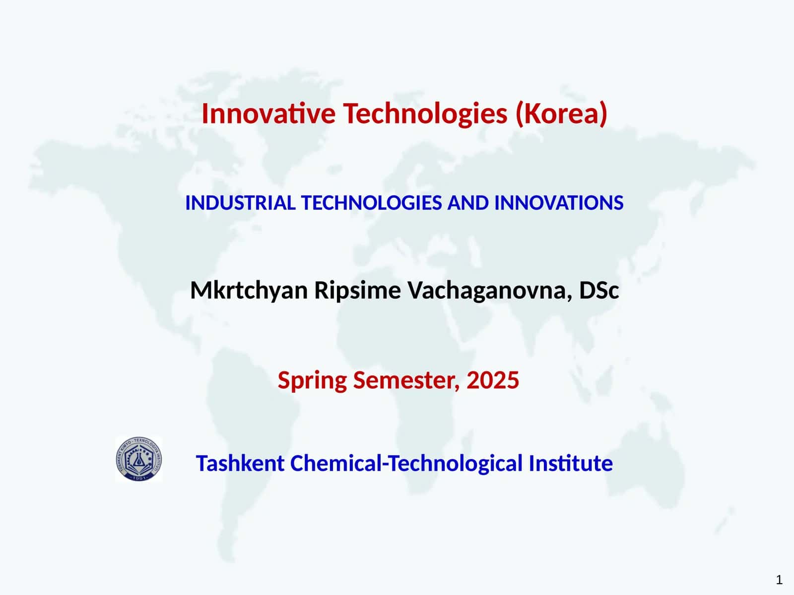 INNOVATIVE TECHNOLOGIES(KOREA)