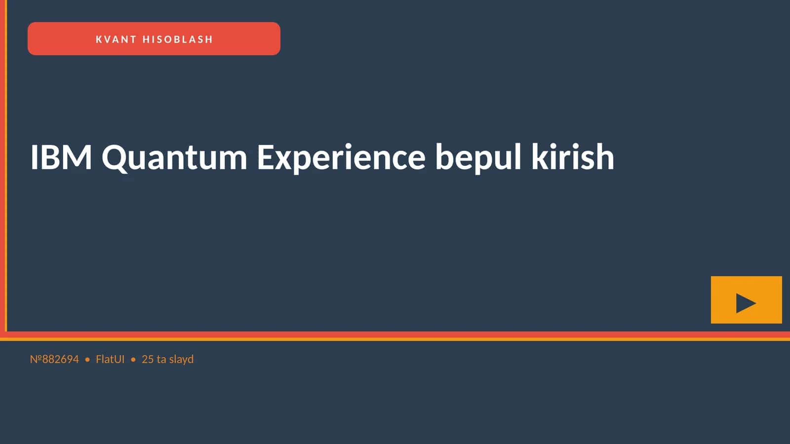 IBM Quantum Experience bepul kirish