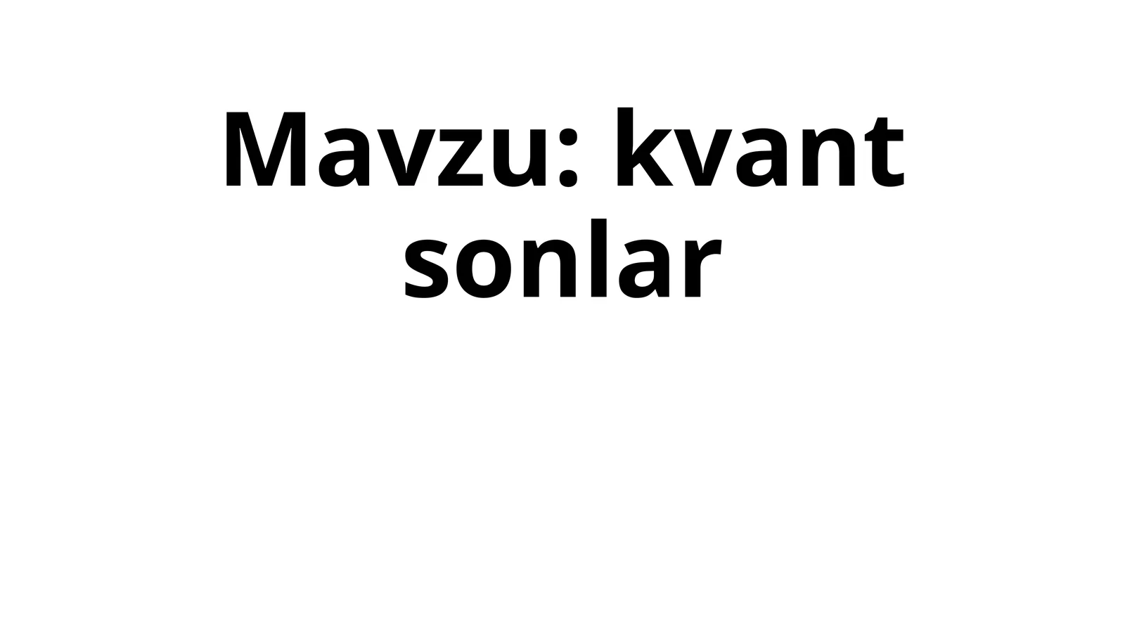 Kvantsonlar