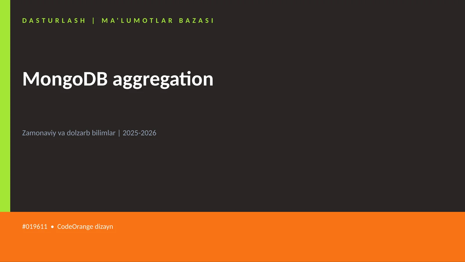 MongoDB aggregation