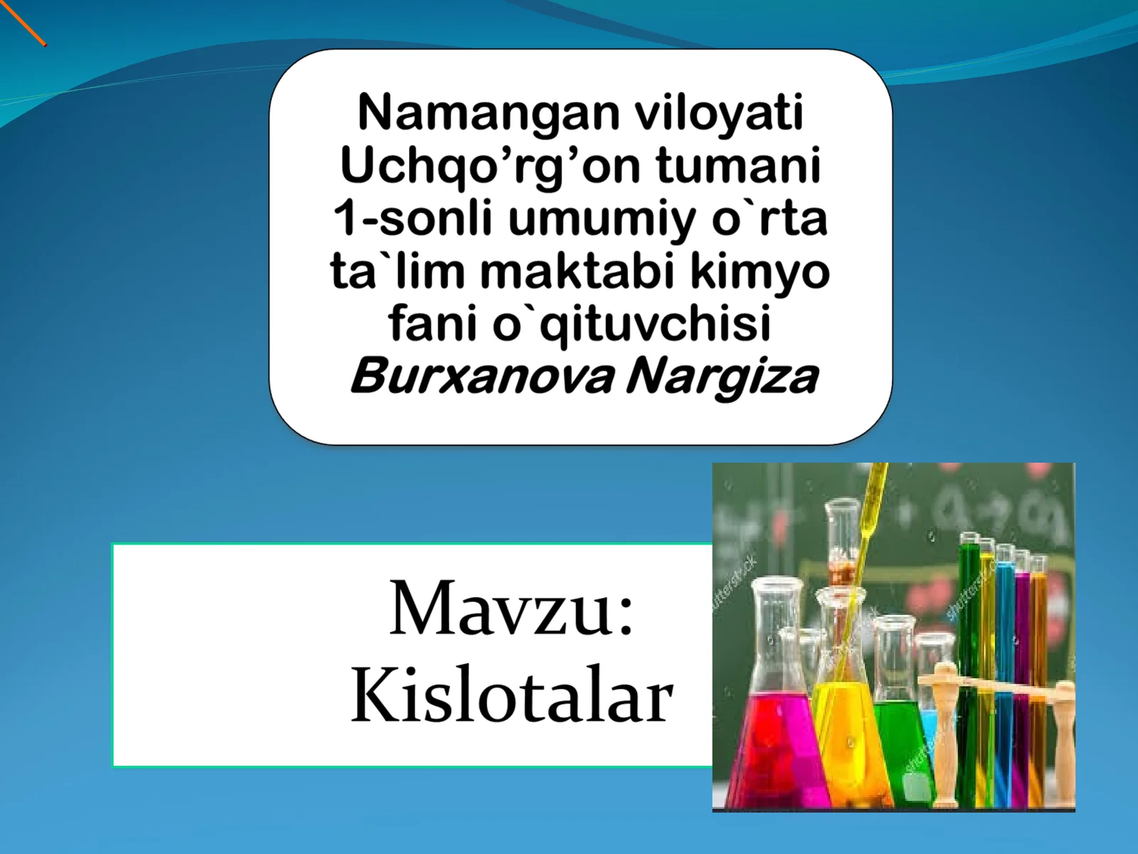 Kislotalar nomlari
