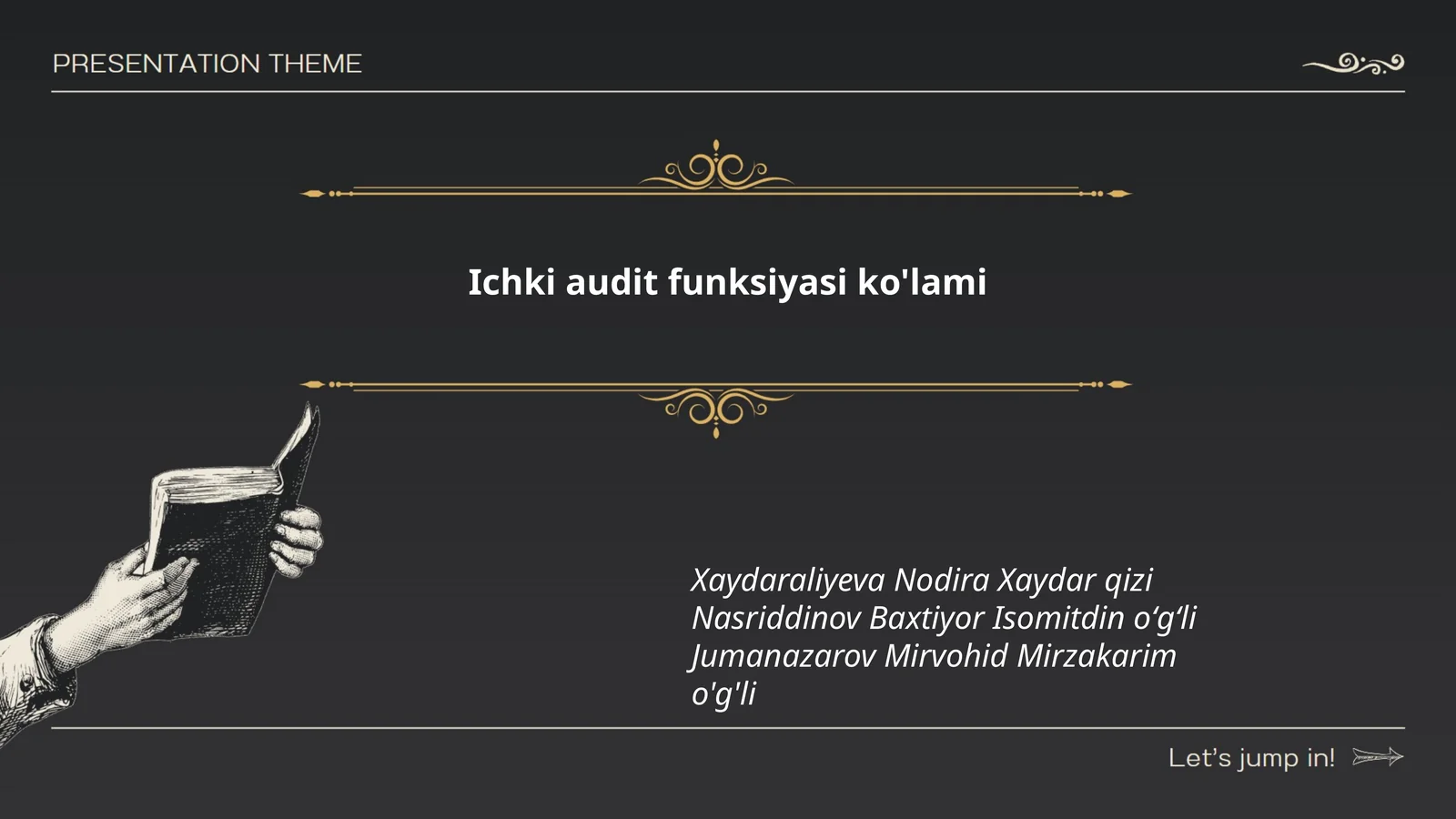 Ichki audit funksiyasi ko'lami