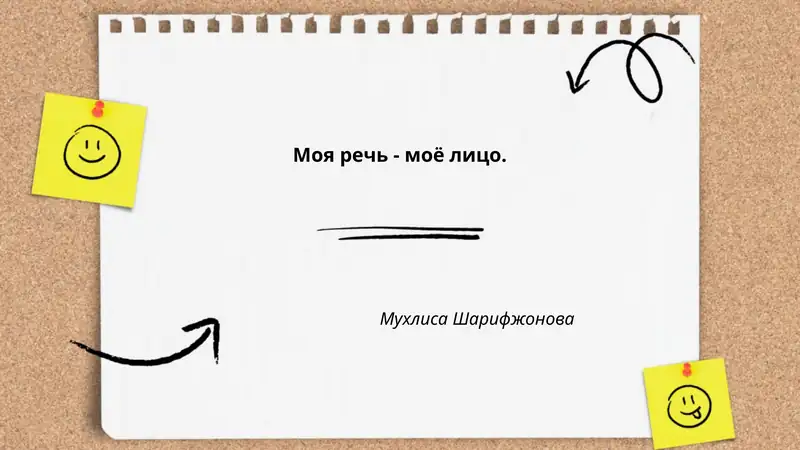 Моя речь - моё лицо